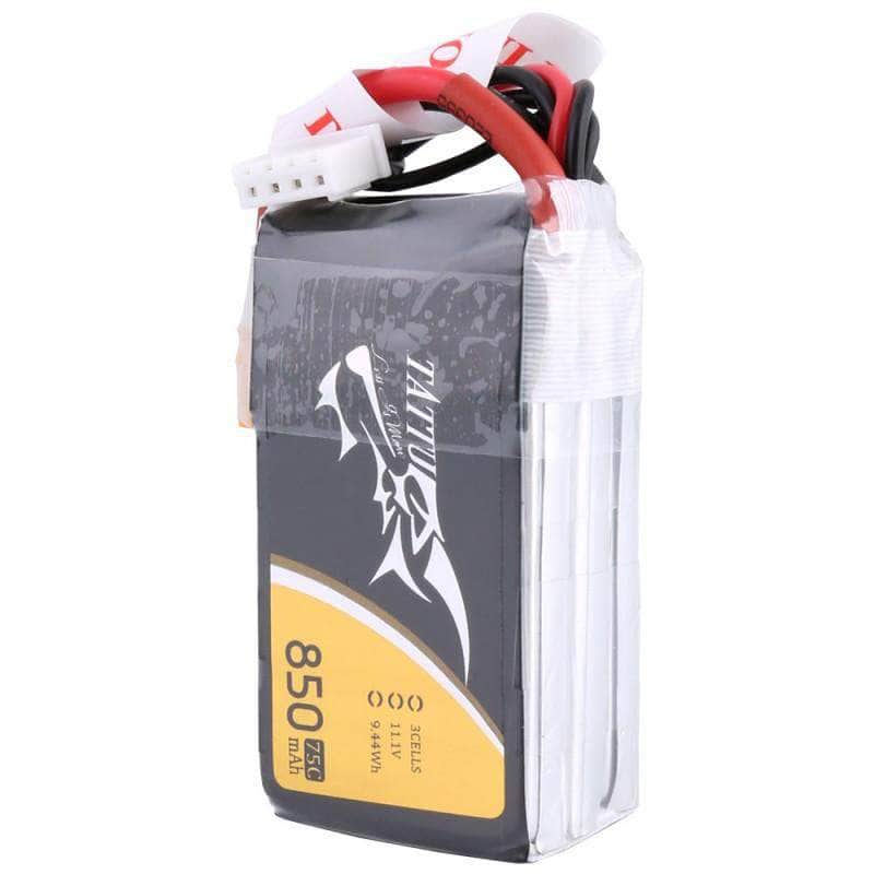  Tattu 11.1V 3S 850mAh 75C LiPo Micro Battery - XT30、mySite、merchandisen