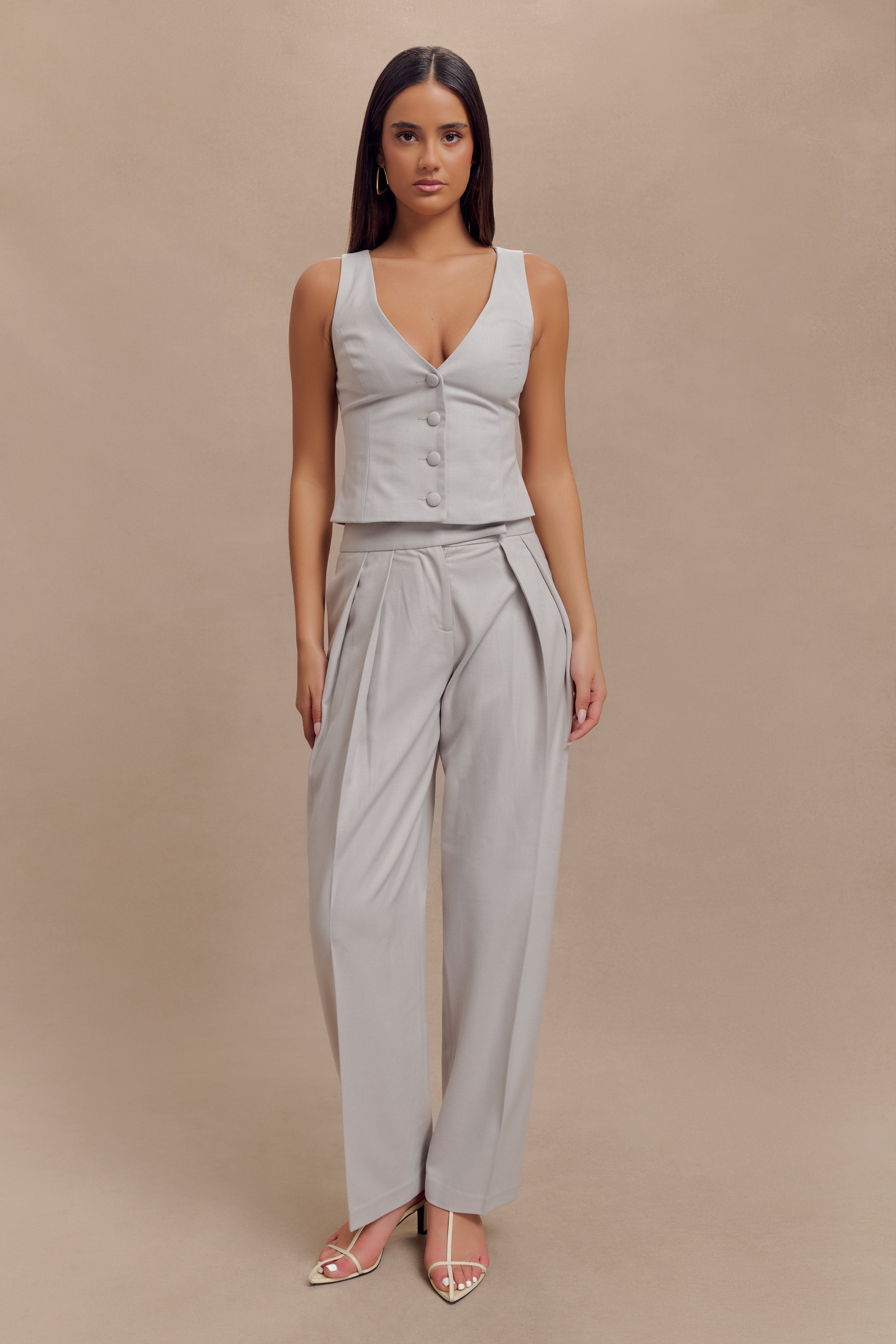 Aspen Suiting Vest - Grey、mySite、solidvoid