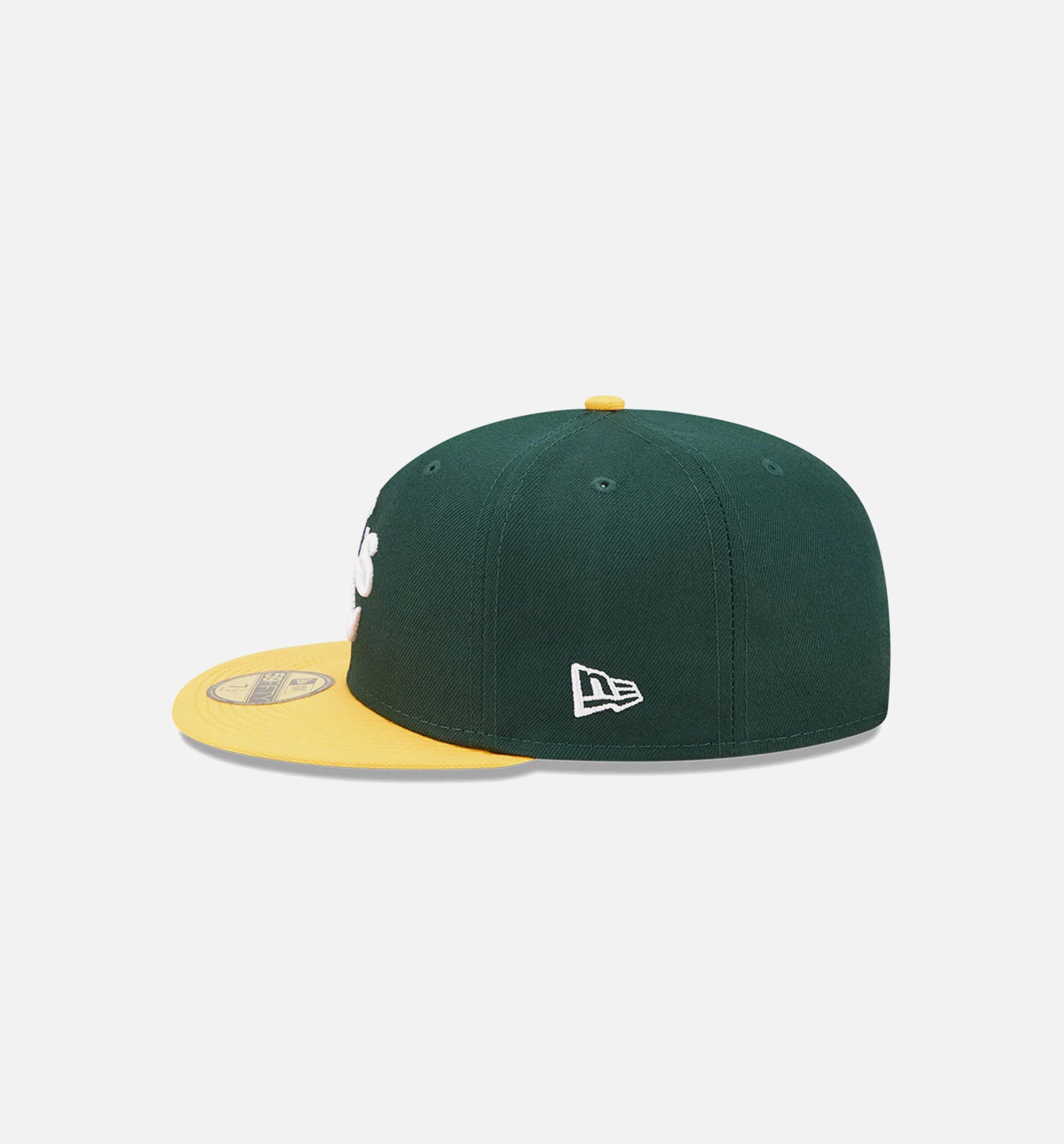 Oakland Athletics Comic Cloud 59FIFTY Fitted Cap Mens Hat - Green/Yellow、mySite、dreamappss