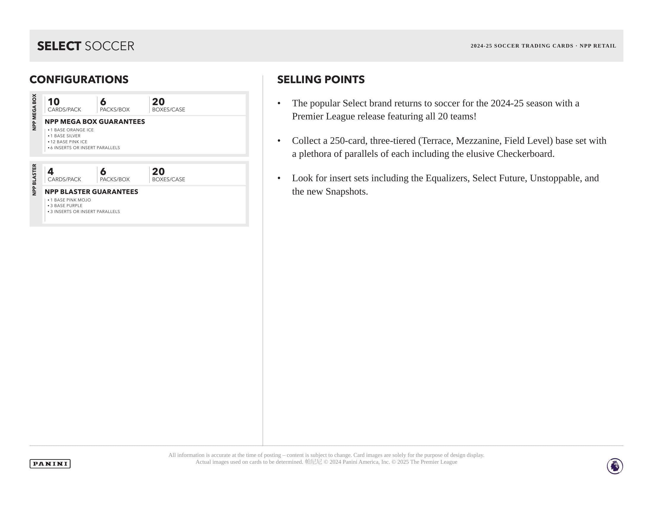 Panini Select Premier League 2024/25 - Blaster Box、mySite、waistdrama