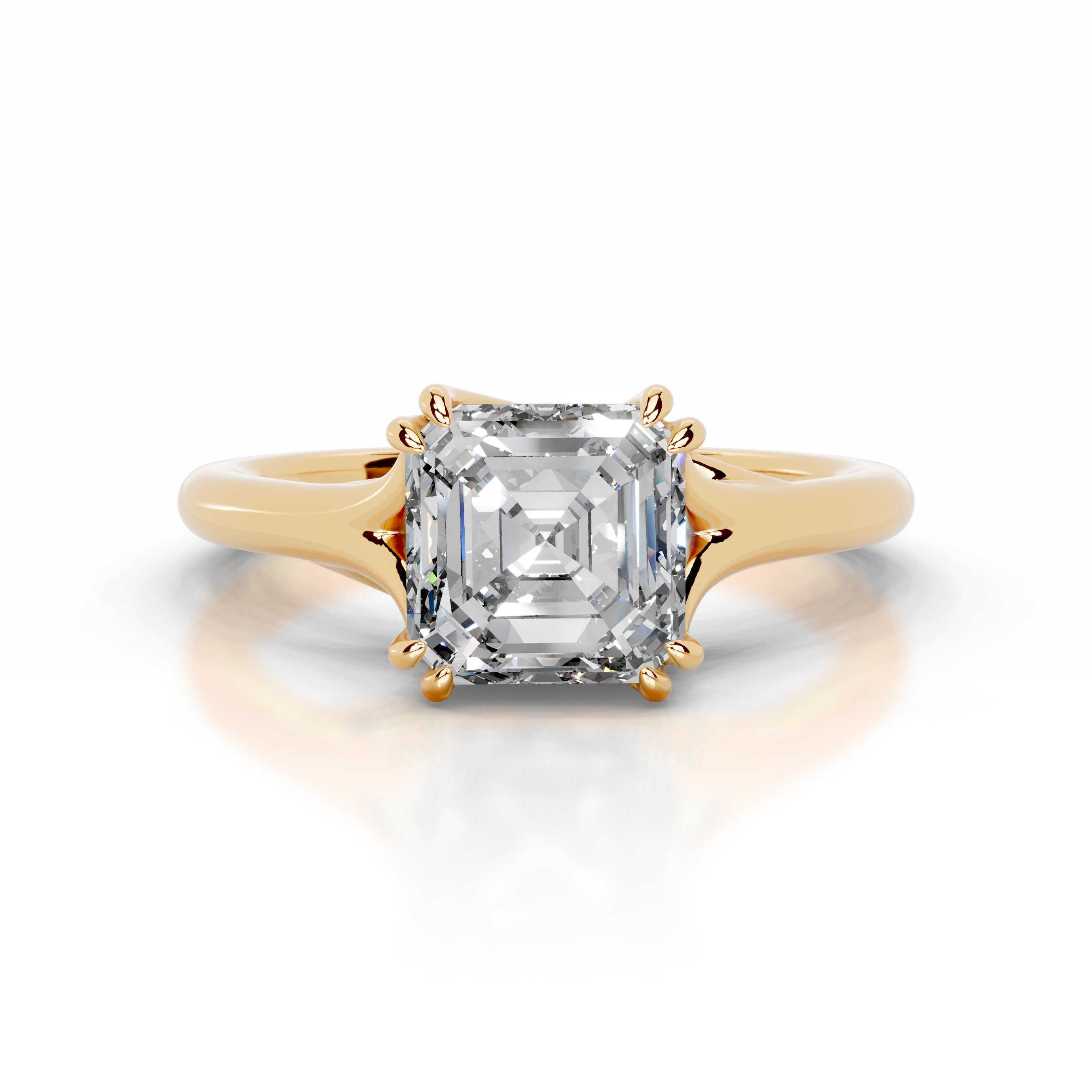 Ellie Diamond Engagement Ring - 18K Yellow Gold、mySite、hinf8tx79