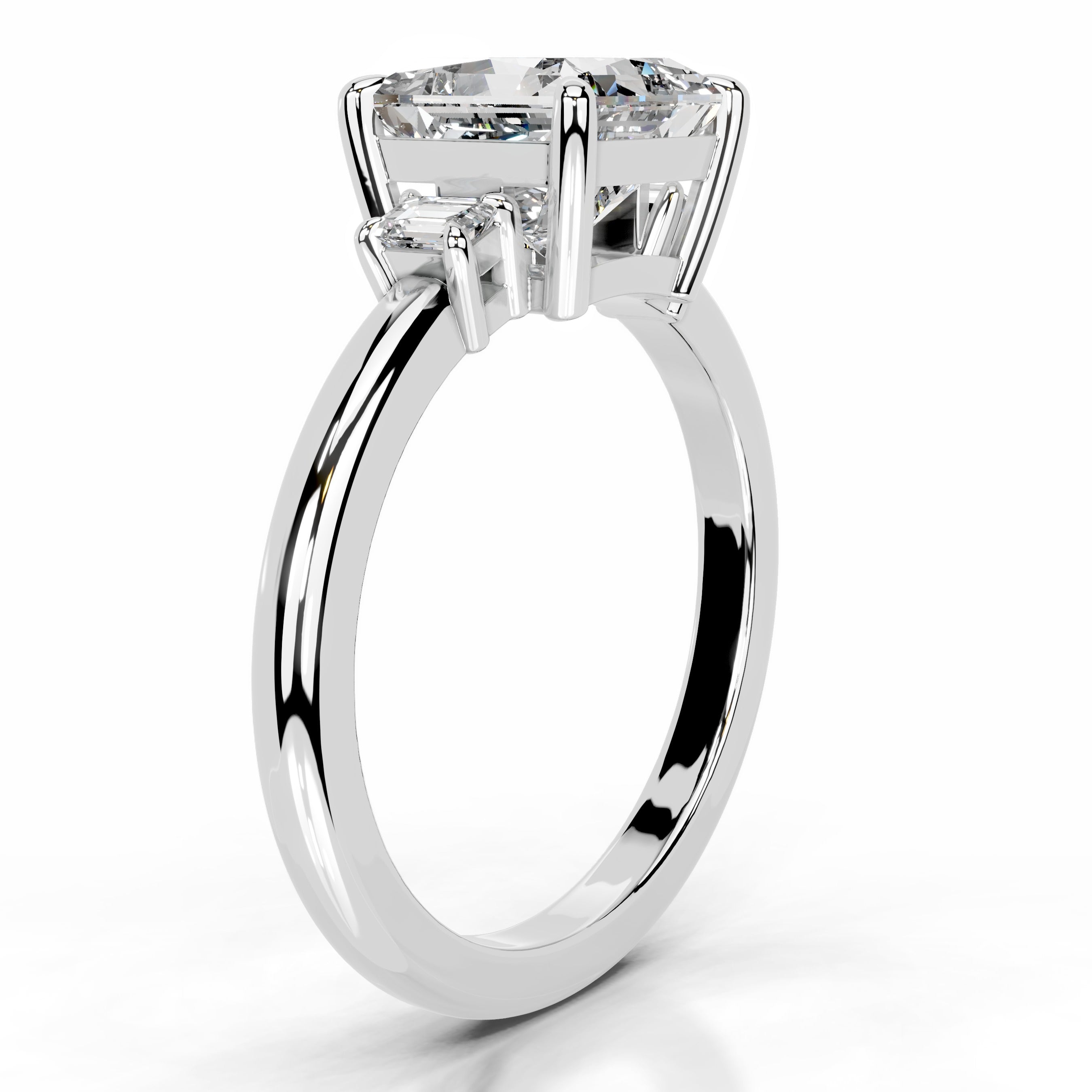 Luz Lab Grown Diamond Ring - 18K White Gold、mySite、hinf8tx79