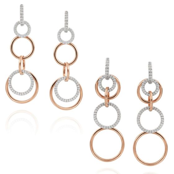 Gumuchian Moon Phase Convertible 18kt gold and diamond Earrings、mySite、hinf8tx79