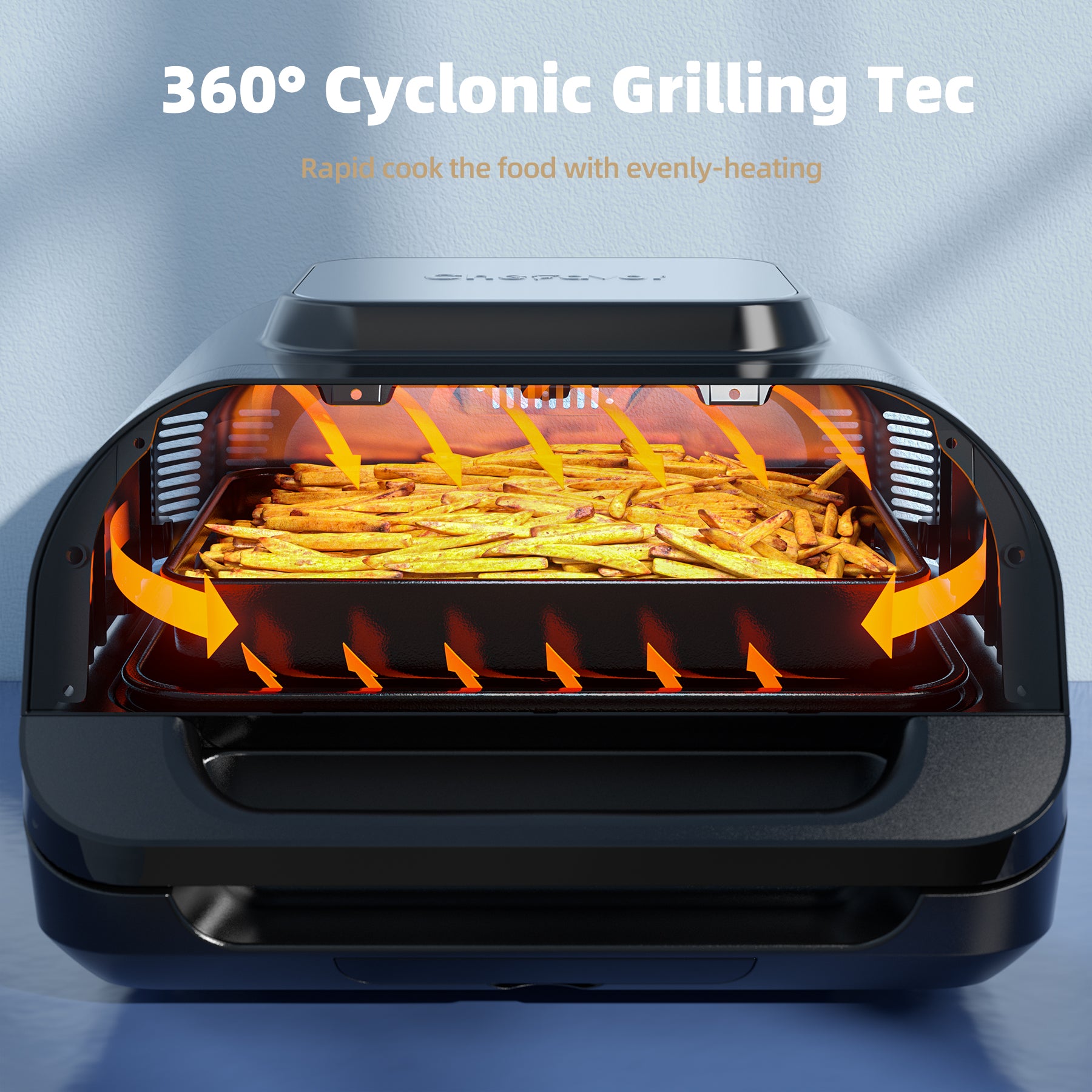 KLOUDIC Smart Indoor Grill & Air Fryer Combo, Smokeless Electric Countertop Griddle, with Removable Non-Stick 1700W, Black、mySite、fannypackpong