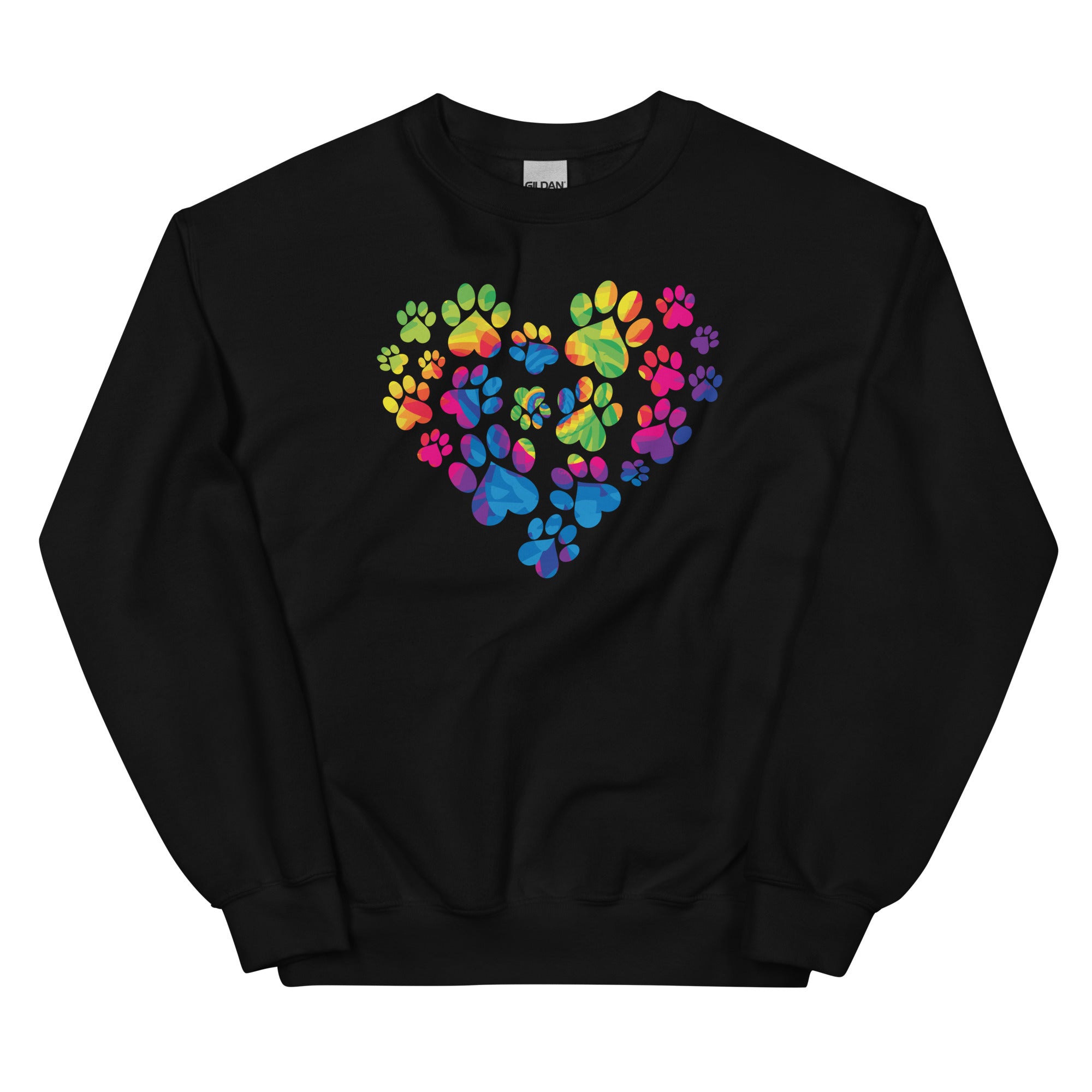 Anniversary Paw Print Love Crewneck Sweatshirt、mySite、camillekostekn