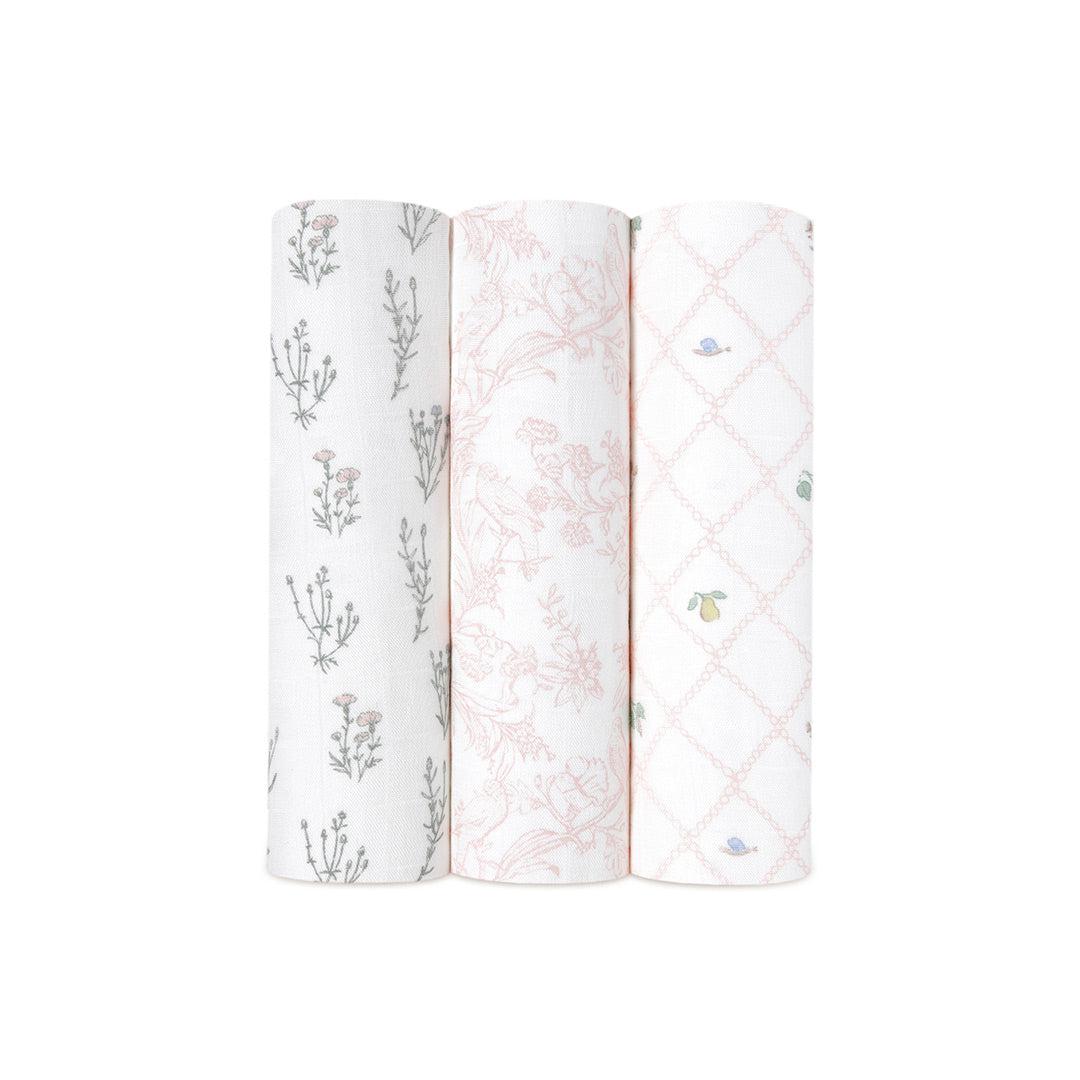  aden + anais Large Silky Soft Swaddles - 3 Pack - French Floral、mySite、merchandisen