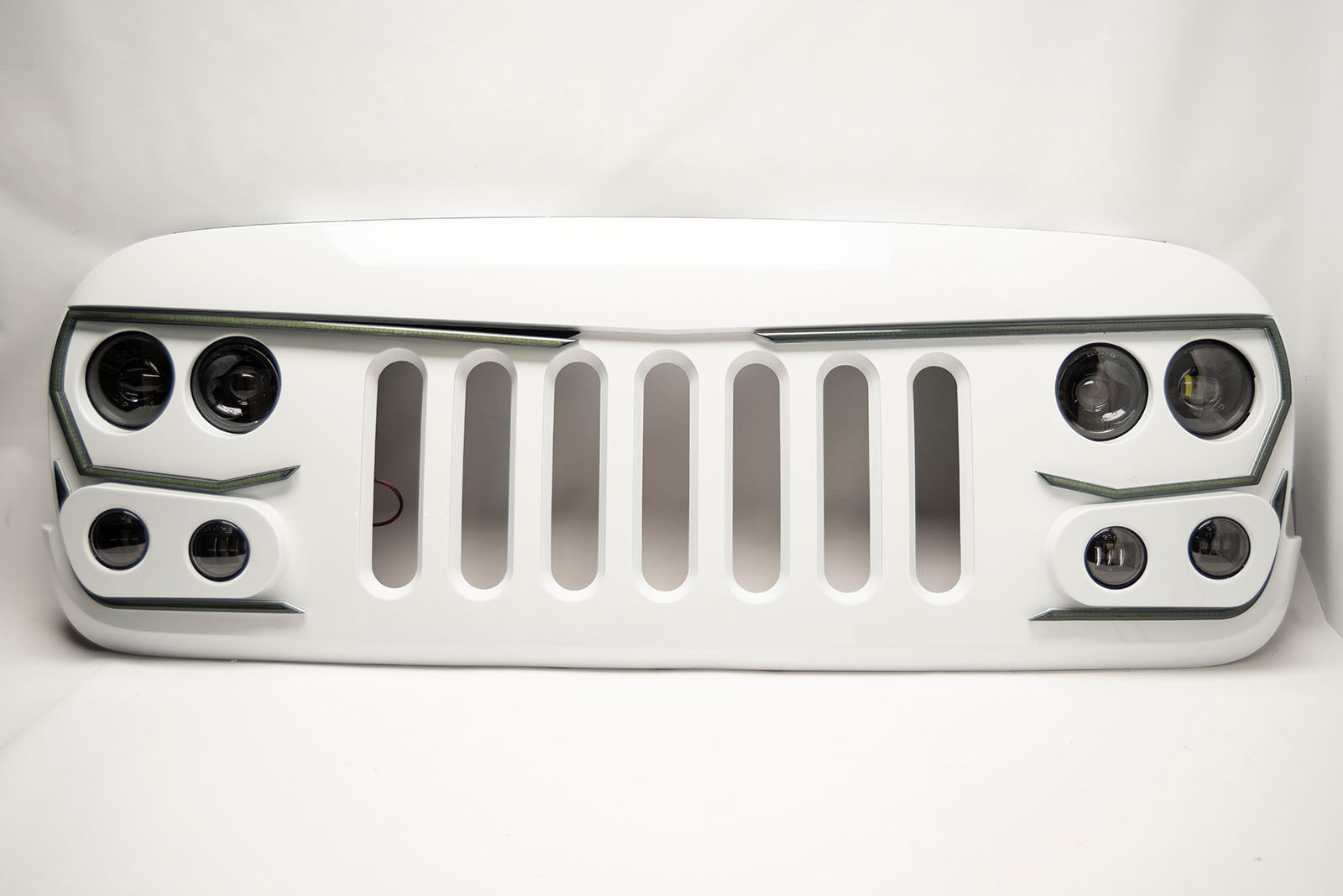 ORACLE Vector Grill BRIGHT WHITE PW7 - 2007-17 Jeep Wrangler w/ LED Headlights, Hi Beams, DRLs、mySite、nflplayoffbracketp