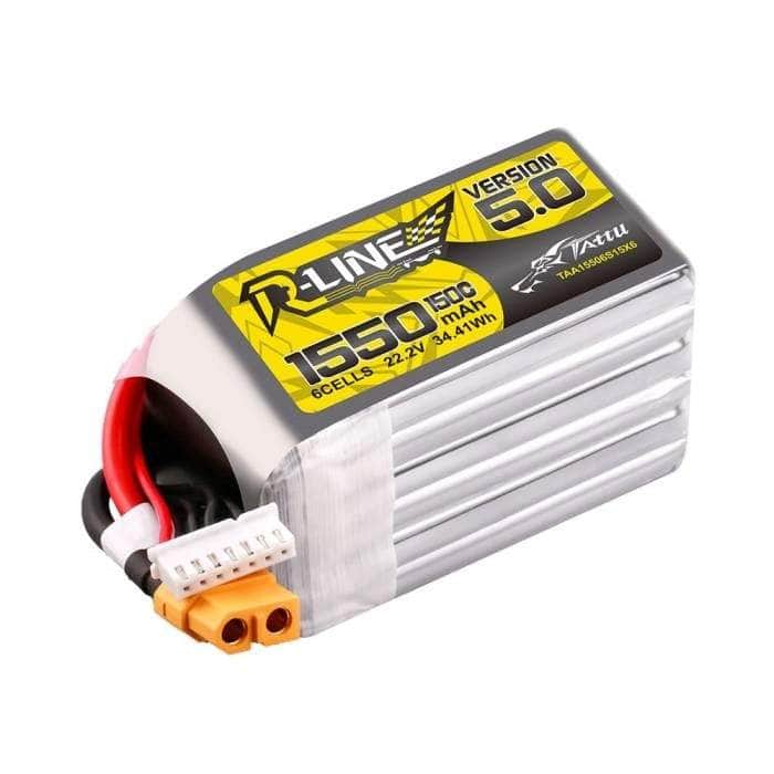  Tattu R-Line Version 5.0 1550mAh 6S 150C 22.2V LiPo Battery - XT60、mySite、merchandisen