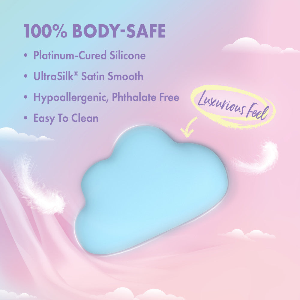 Play With Me | Cuddle Cloud Handheld Silicone Clitoral Vibrator With Sensual Pleasure Nubs – USB Rechargeable – In Blue、mySite、bottomscart