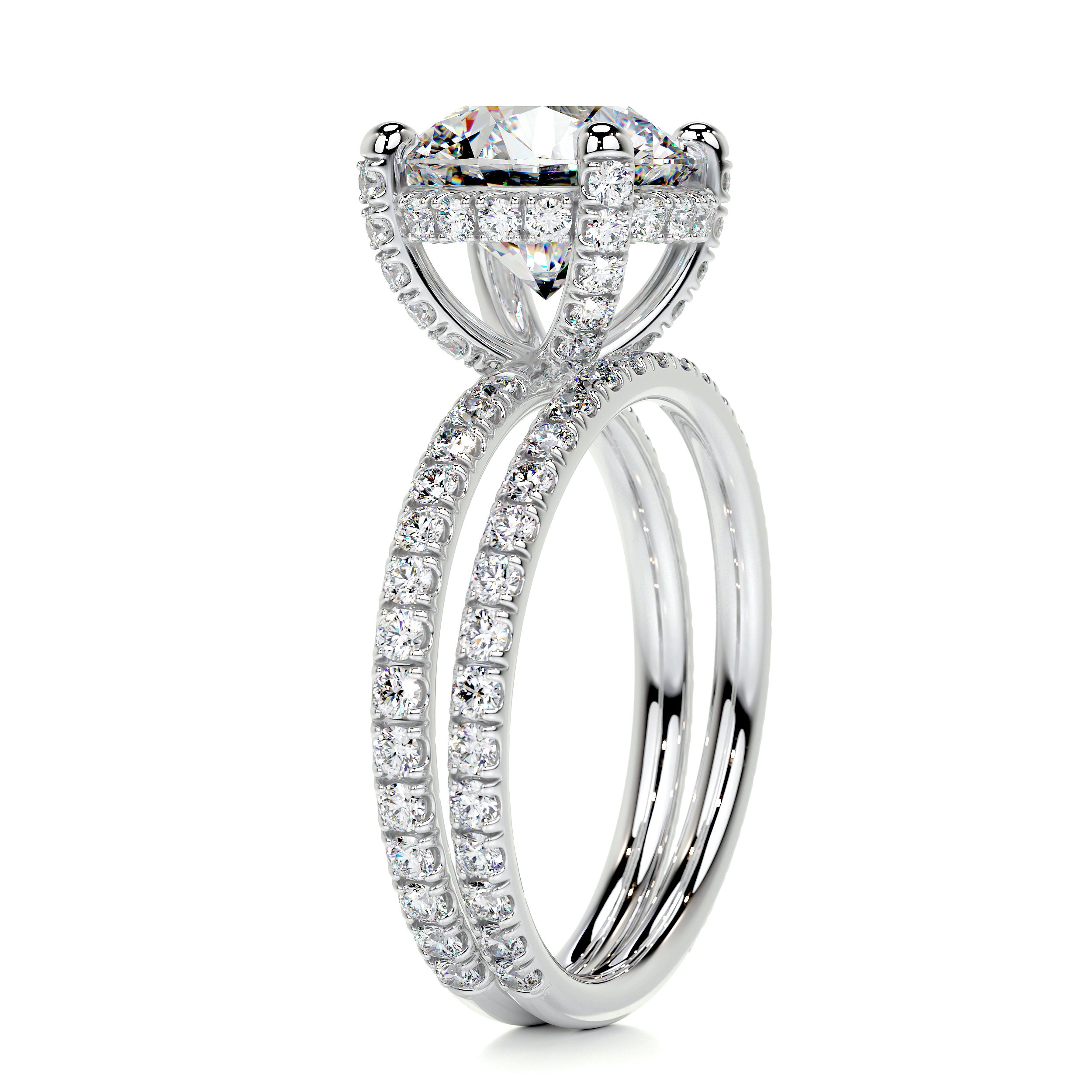 Quinn Moissanite & Diamonds Bridal set -Platinum、mySite、hinf8tx79