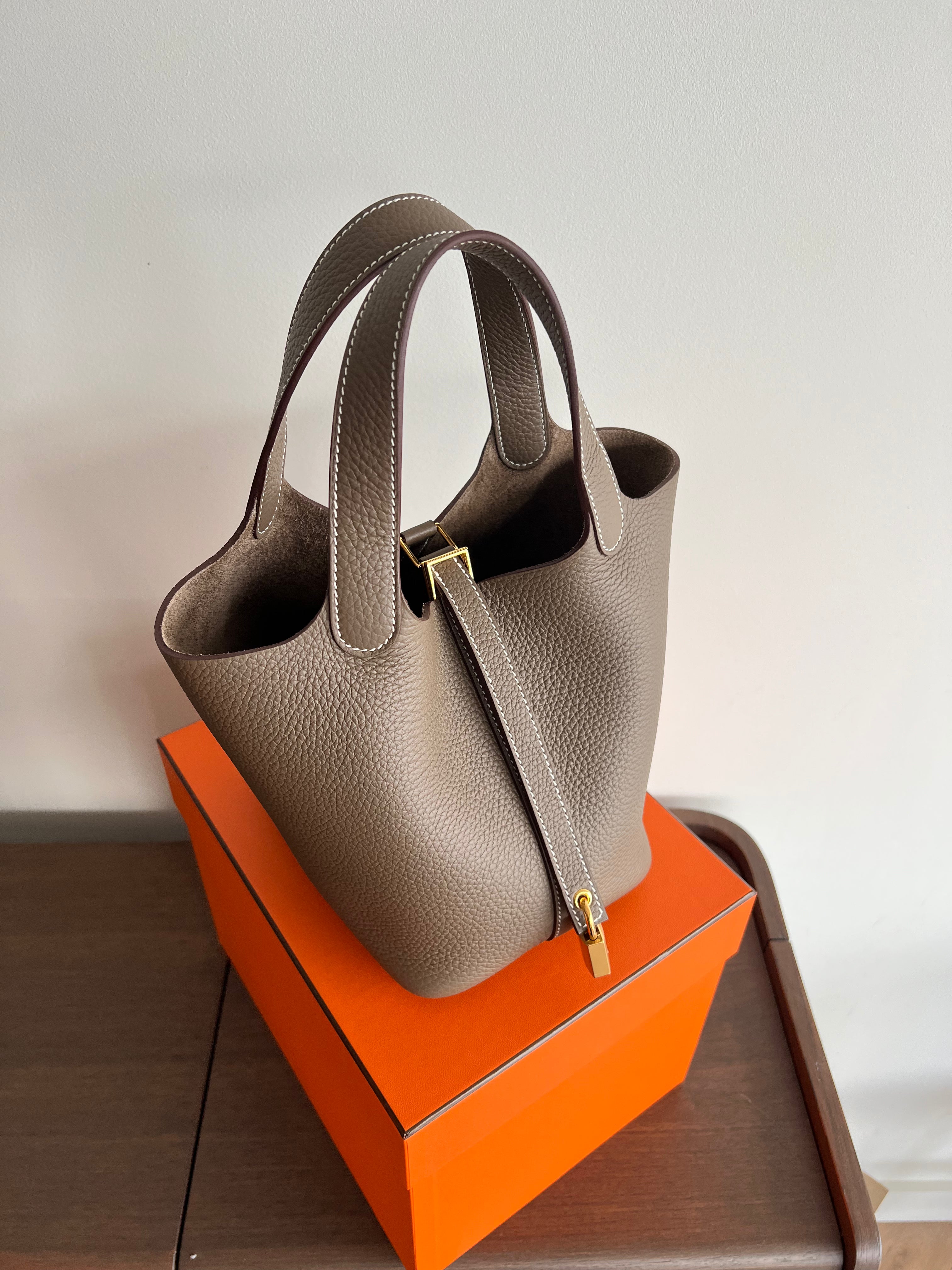 Hermès Picotin 18cm Etoupe Clemence GHW、mySite、garminoutage.com