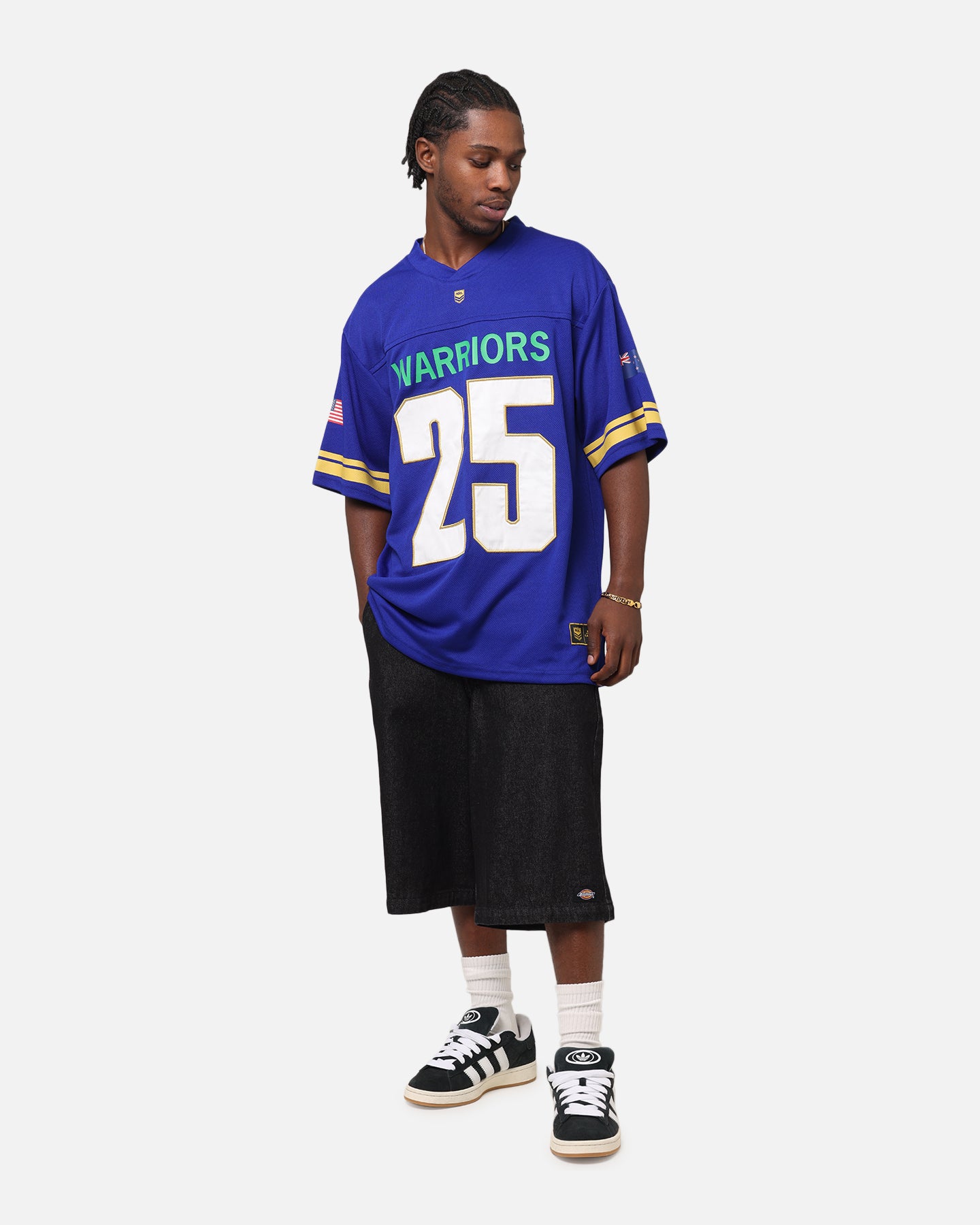 Bleacher Athletic New Zealand Warriors NRL 2025 Las Vegas Round Grid Iron T-Shirt Official Team Colour、mySite、zt4zffjzw