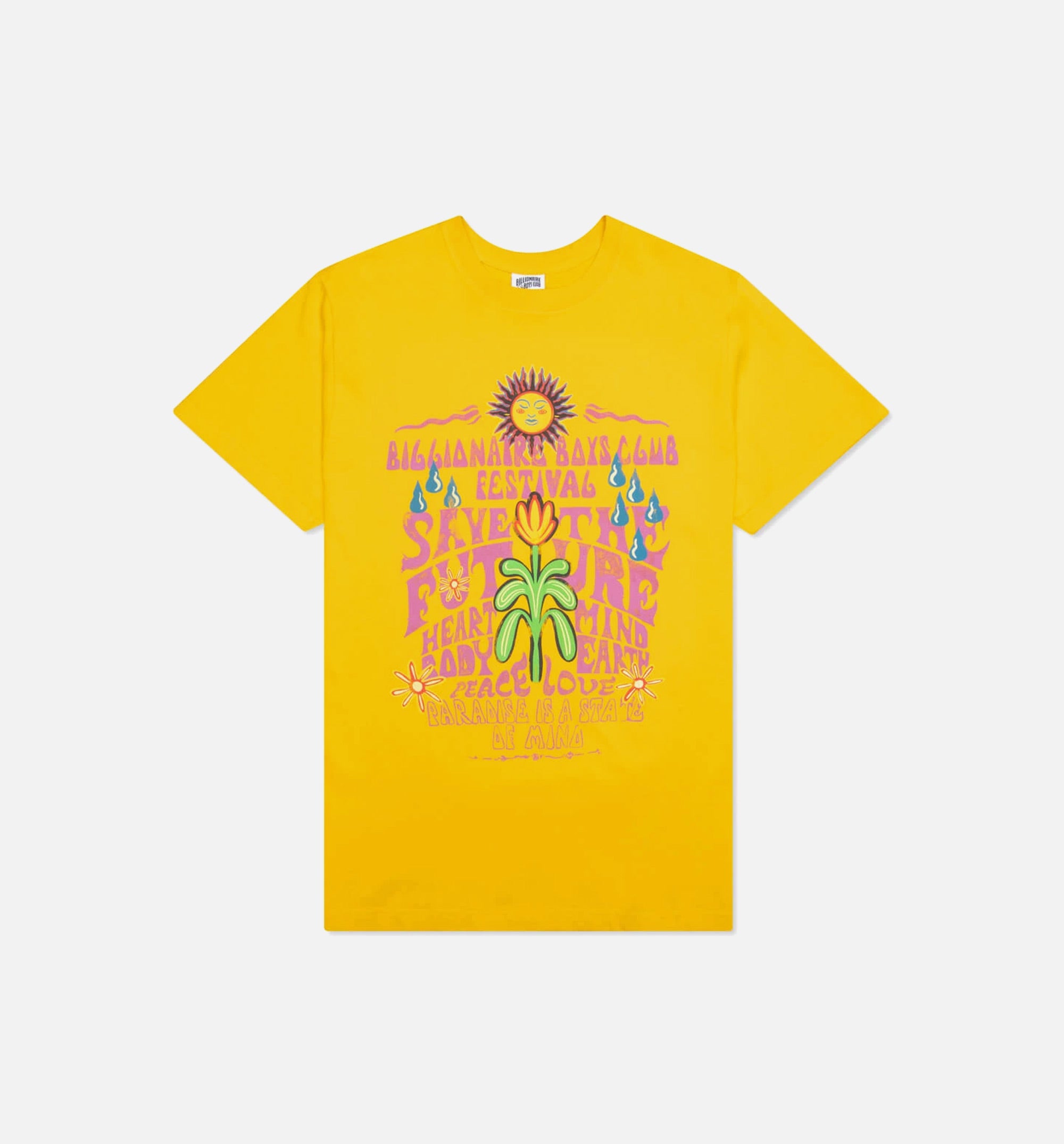 BB Festival Short Sleeve Mens T-Shirt - Yellow、mySite、dreamappss