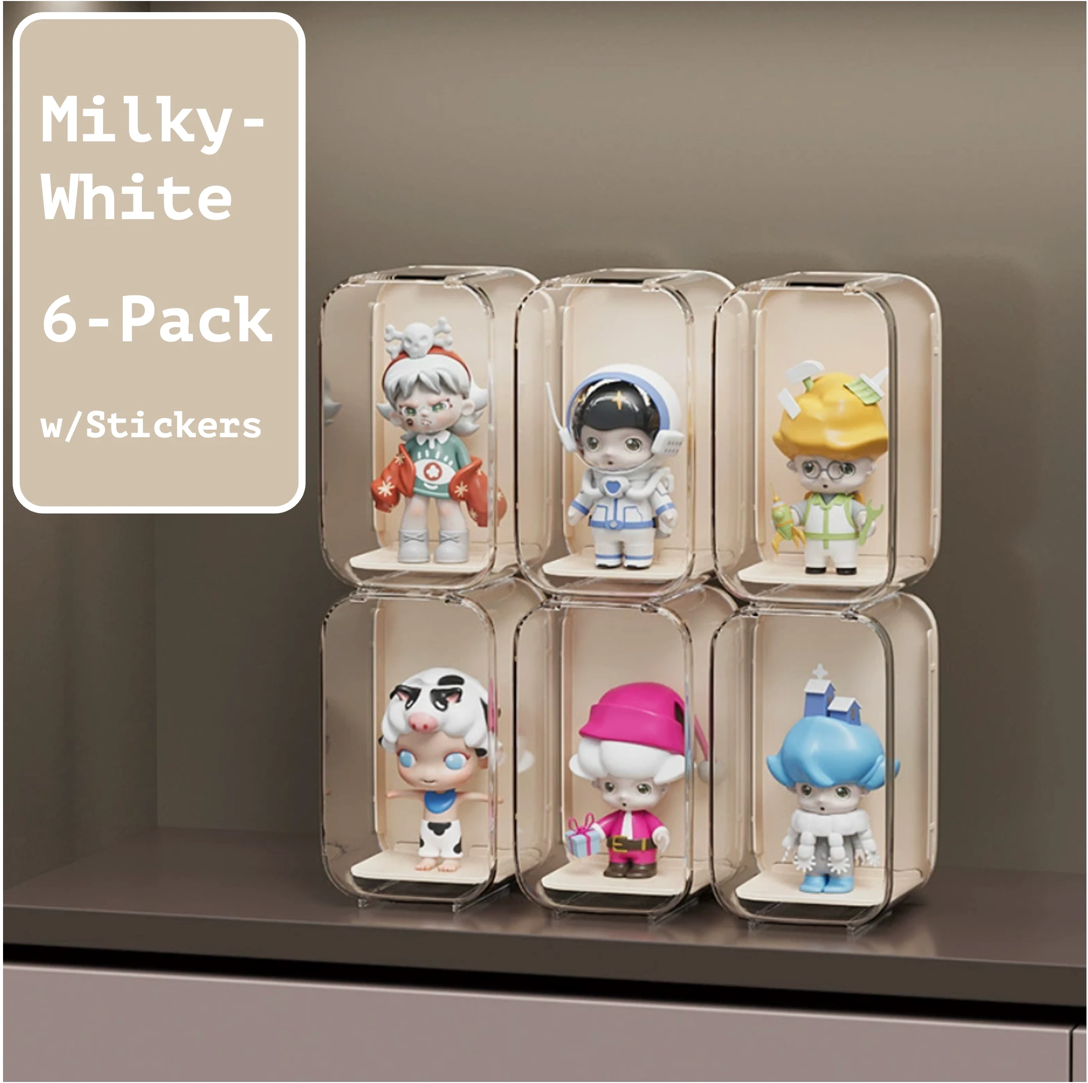  Blind Box Figure Display Case - Transparent Acrylic Plastic Display Box, Cabinet for Collectibles & POP MART Figures Dust-Proof Display Case、mySite、greenlandpopulation