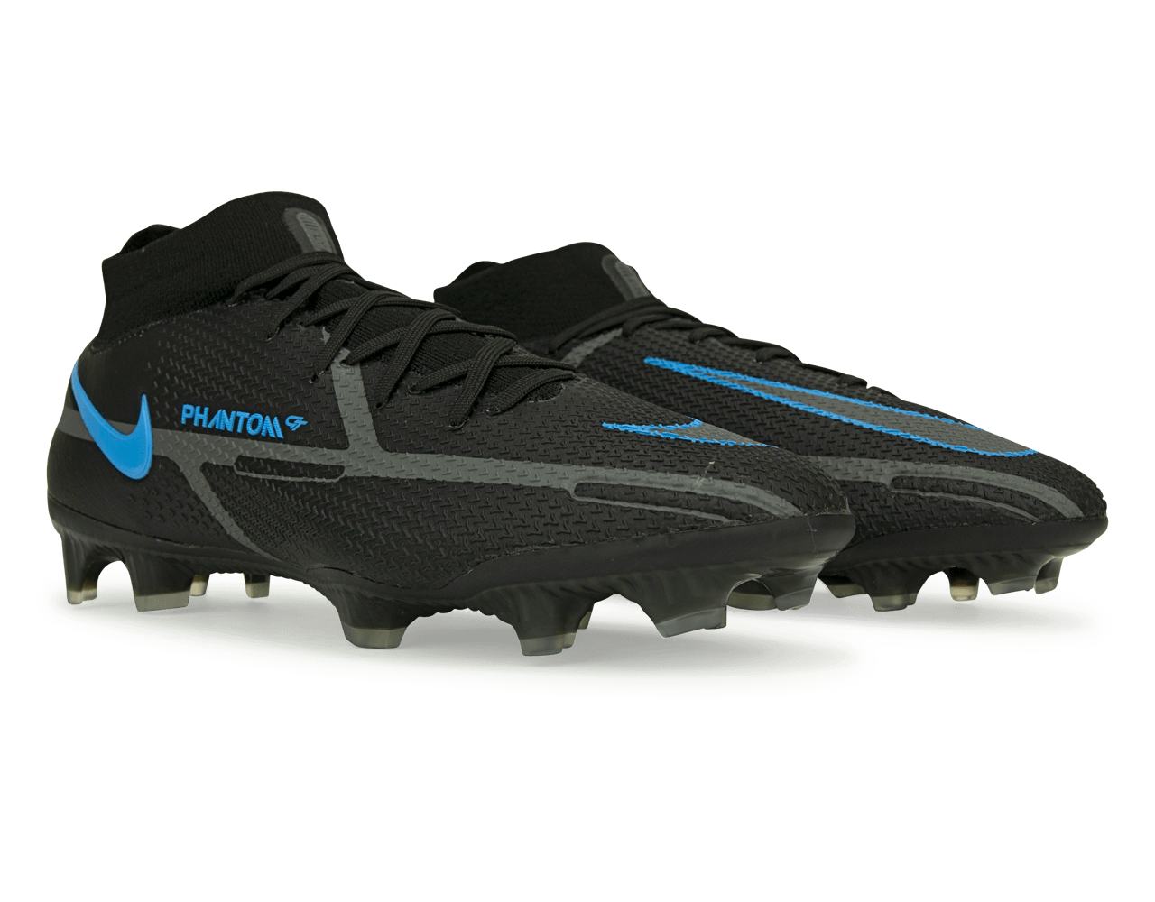 Nike Men's Phantom GT2 DF Elite FG Black/Blue、mySite、noshort