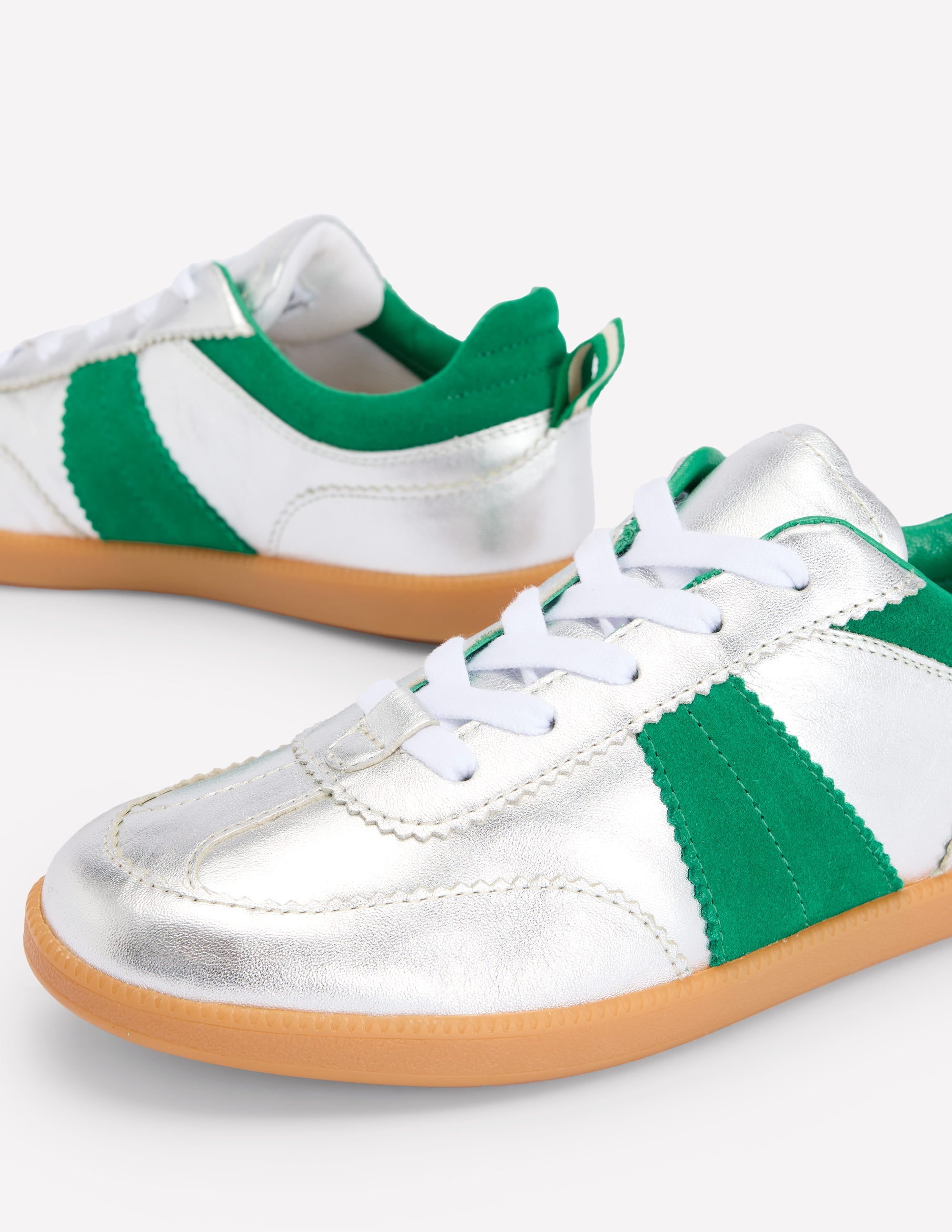  Erin Retro Tennis Sneakers-Silver、mySite、ashleygrahame