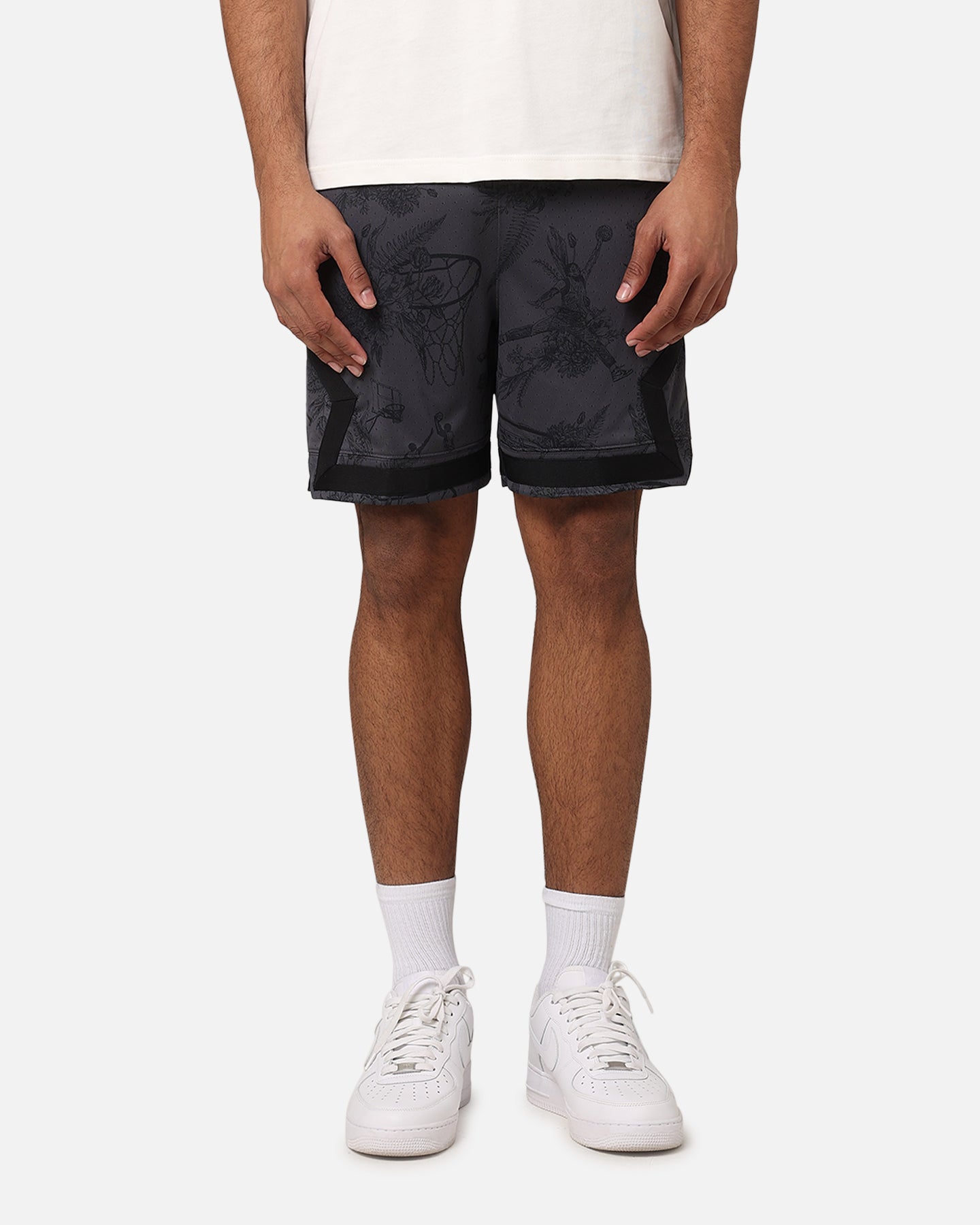 Jordan DRI-Fit Sport Printed Diamond Shorts Black/Dark Shadow、mySite、zt4zffjzw