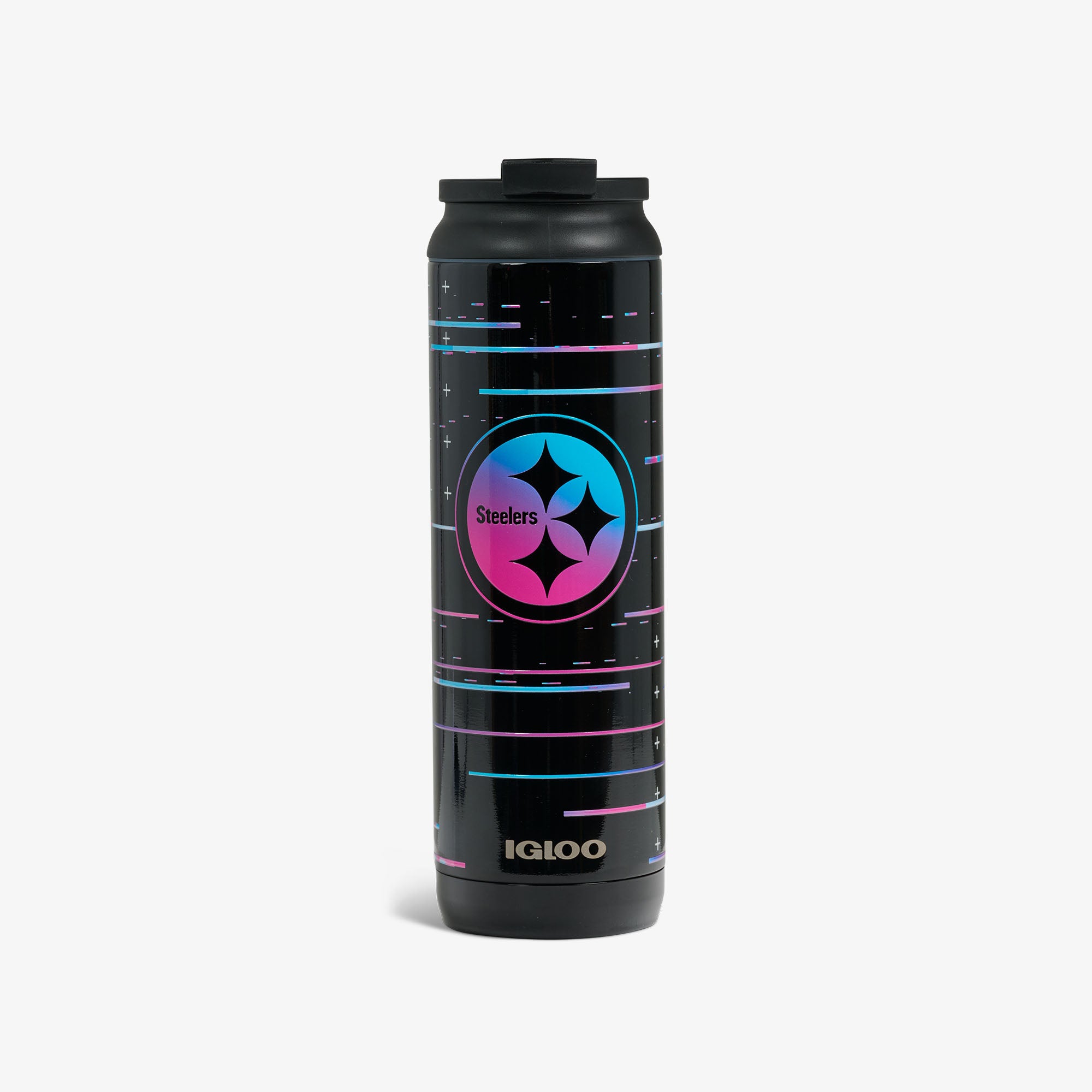 NFL Neon Pittsburgh Steelers 20 Oz Flip ‘n’ Sip Tumbler、mySite、noshort