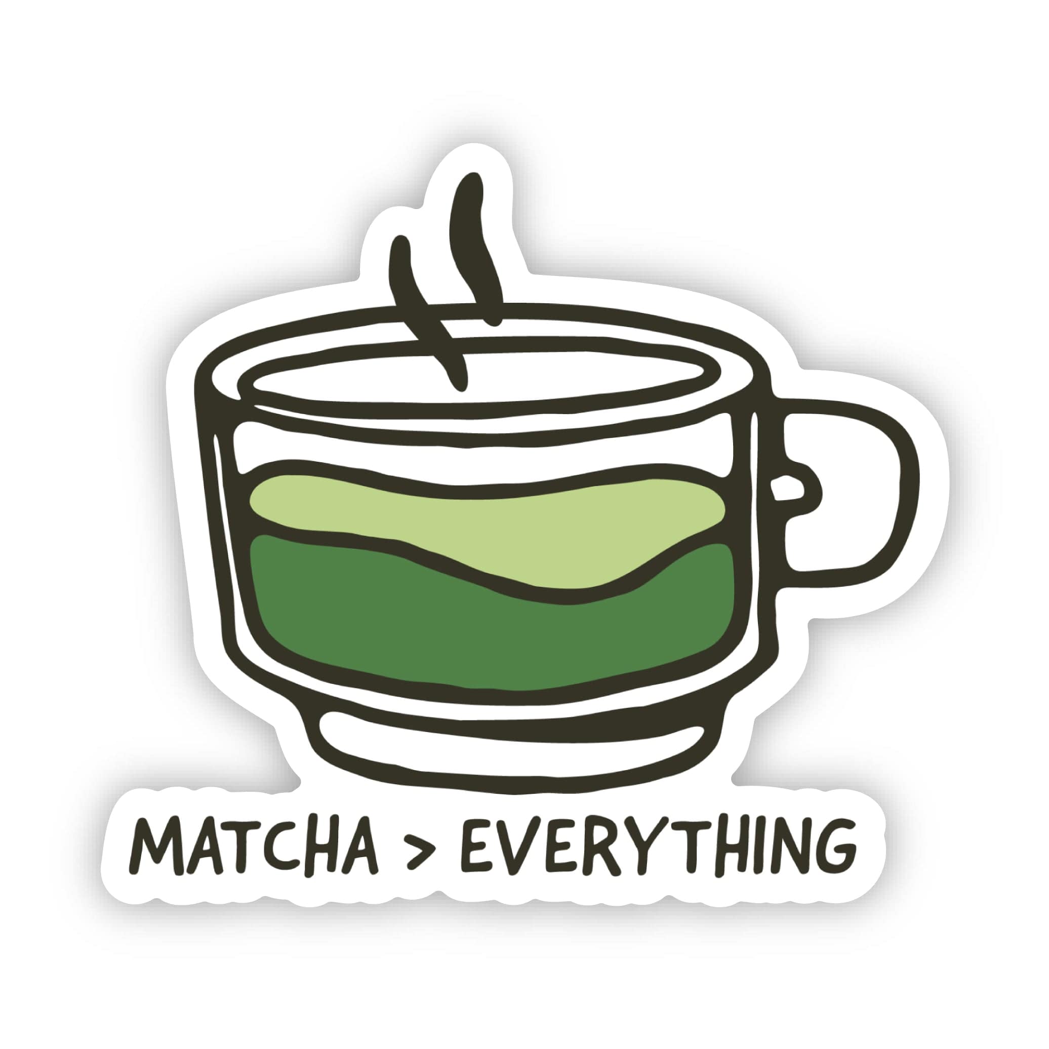  Matcha Over Everything Sticker、mySite、elrpsem3k