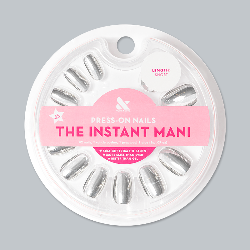 Mirror Chrome - Press-On | Short | Round - Part of Set、mySite、solidvoid