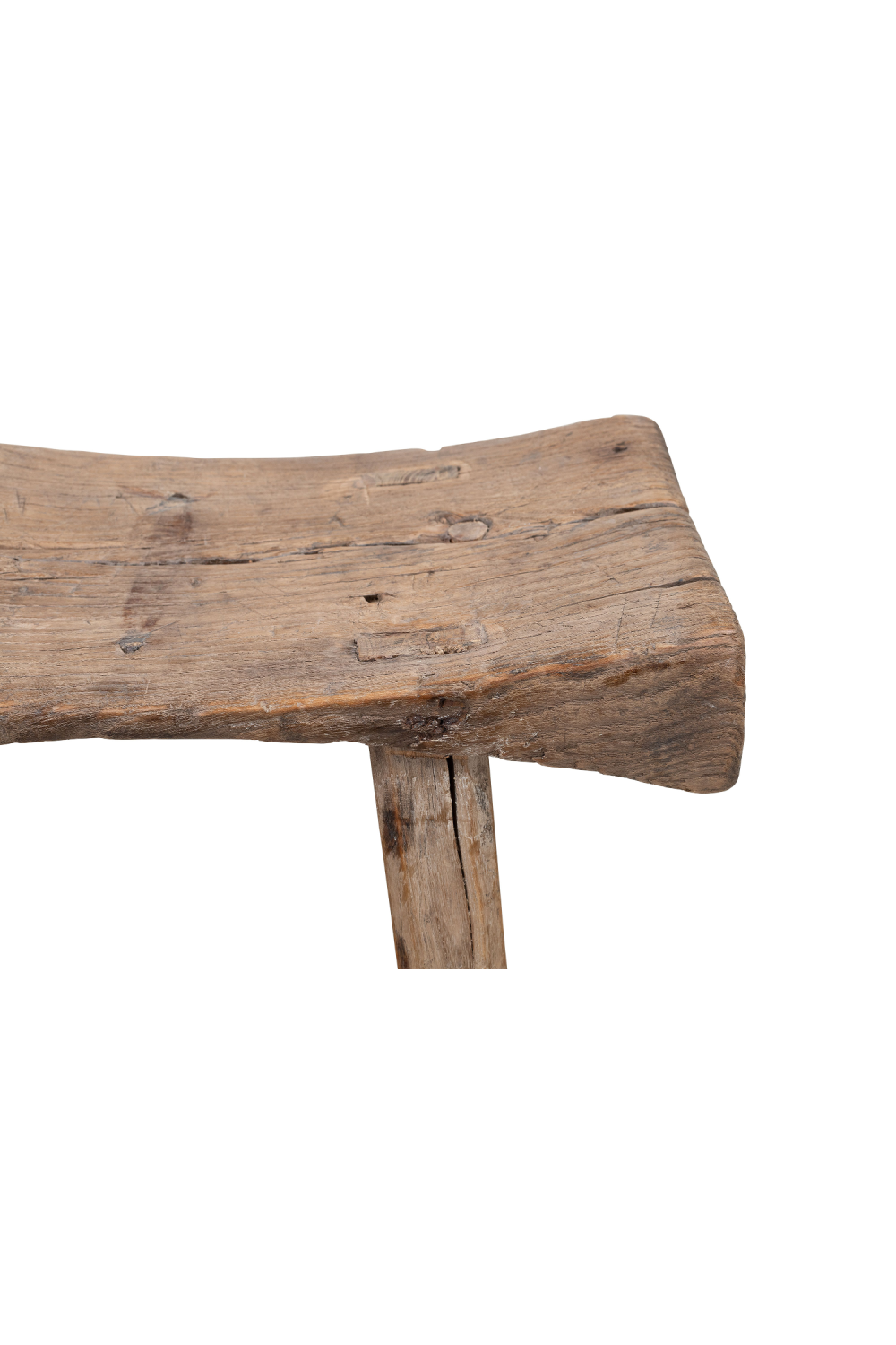 Rustic Elm Saddle Stool | Versmissen、mySite、neckold