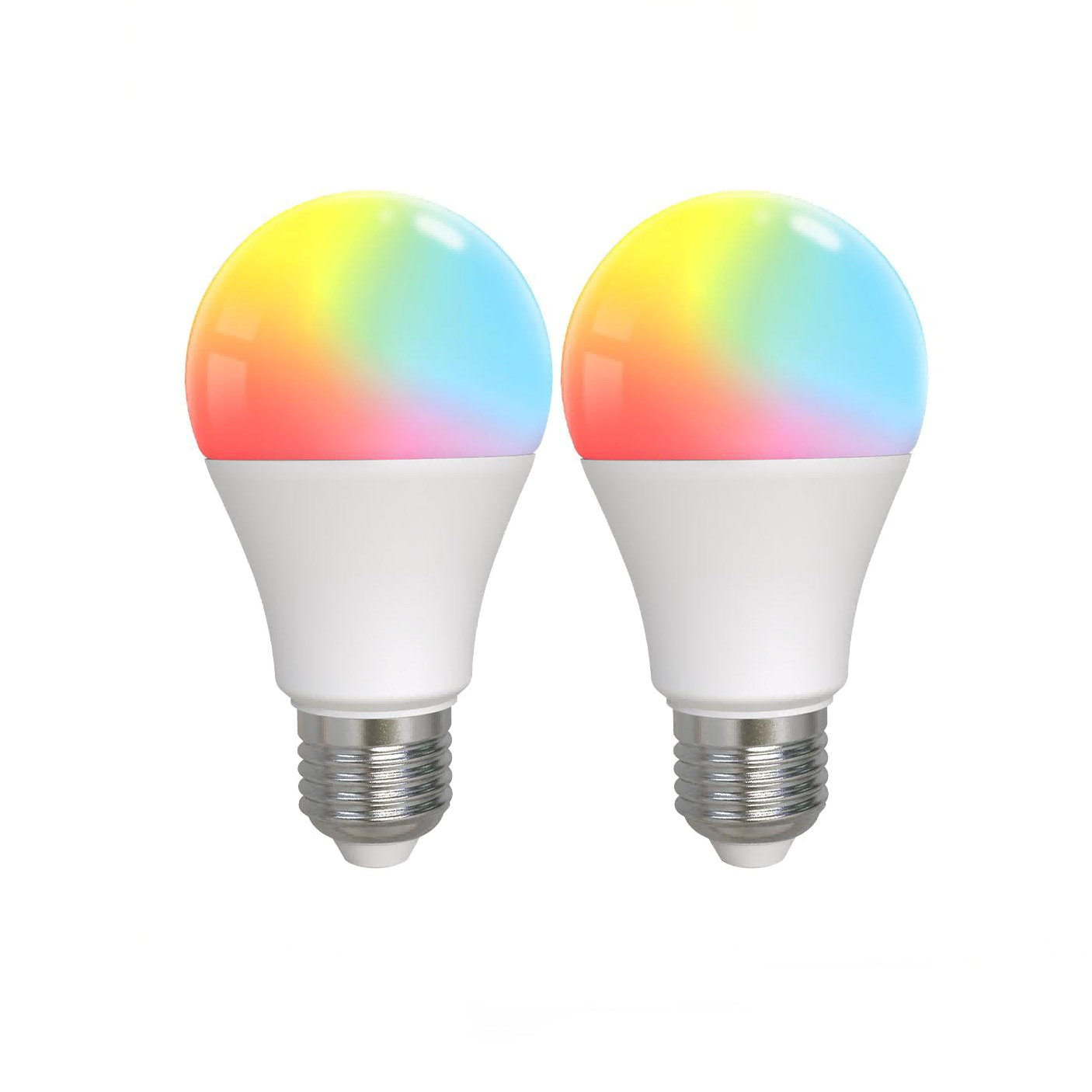 Smart Bluetooth Led Bulb Dimmable Light 9W E27 Bulbs Color Adjustable Works With Alexa、mySite、fannypackpong