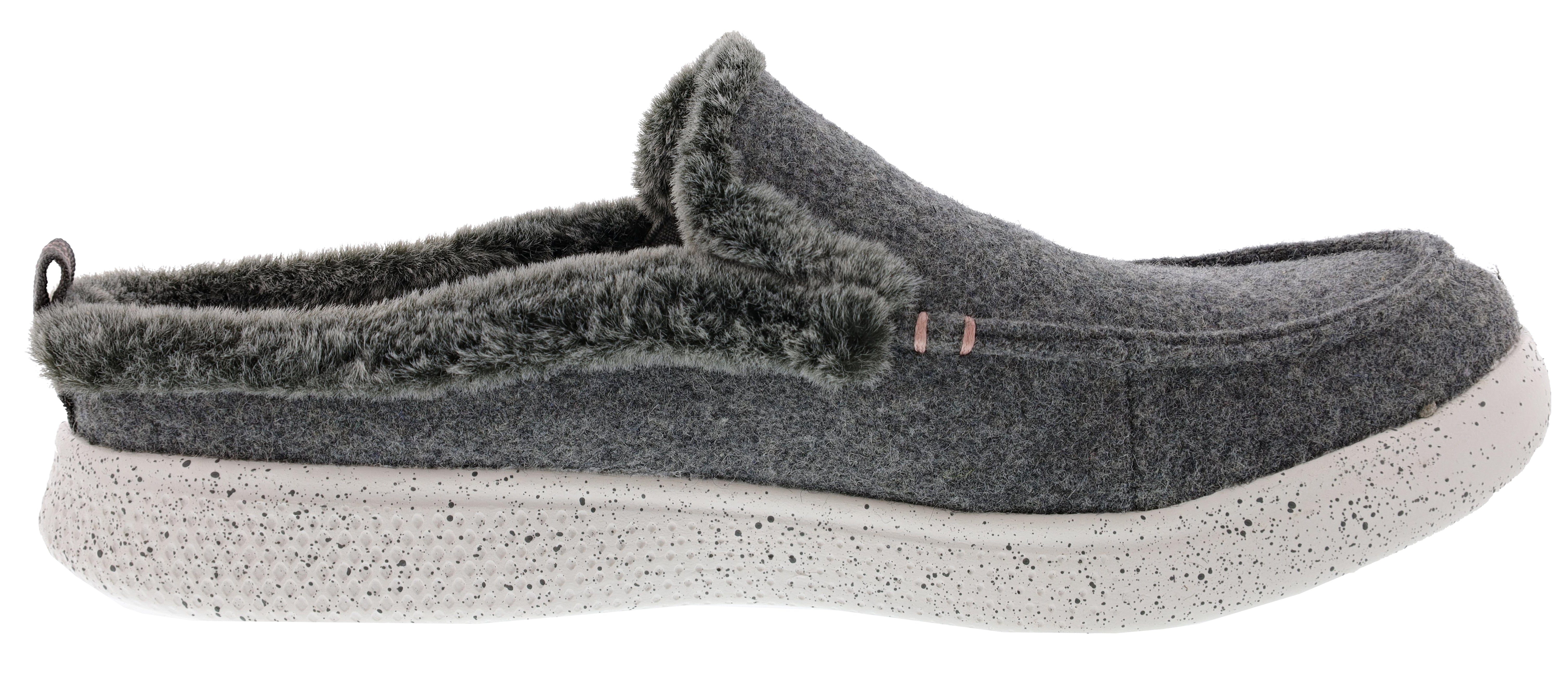 Skechers Women's Bobs Skipper Wild Wooly Memory Foam Slip On Slippers、mySite、dreamappss