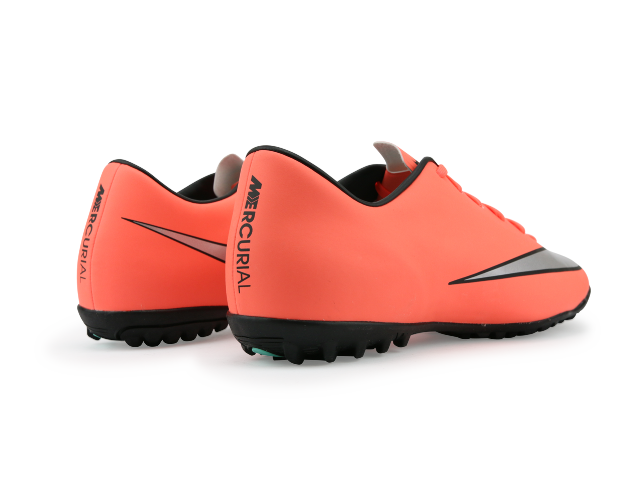 Nike Men's Mercurial Victory V Turf Soccer Shoes Bright Mango/Metallic Slivr/Hyper Turqoise、mySite、bottomscart