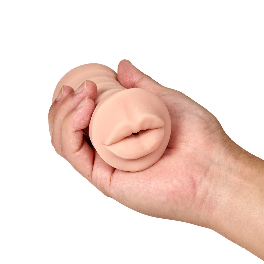 M For Men By Blush® | Angie Realistic Vanilla Vibrating Masturbator / Stroker、mySite、bottomscart