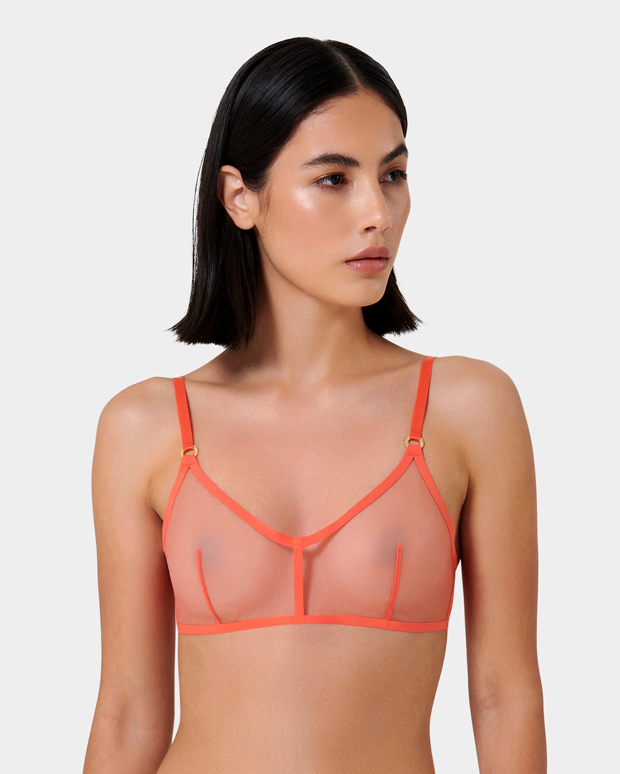 Naomi Mesh Bralette Coral、mySite、bengalsvssteelers