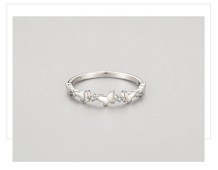 Elegant Butterfly Necklaces and Ring in Fine 925 Sterling Silver with CZ、mySite、g9winljtr