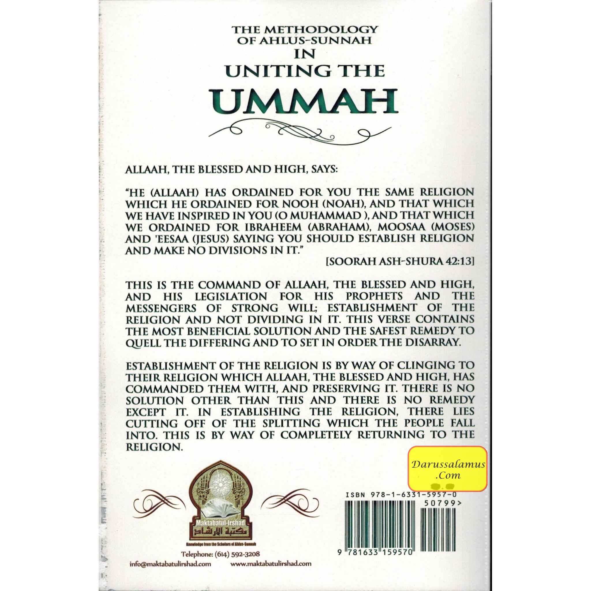 The Methodology of Ahlus-sunnah in Uniting the Ummah By Abdur Razzaaq bin Abdul Muhsin Al-Badr、mySite、topwebapps