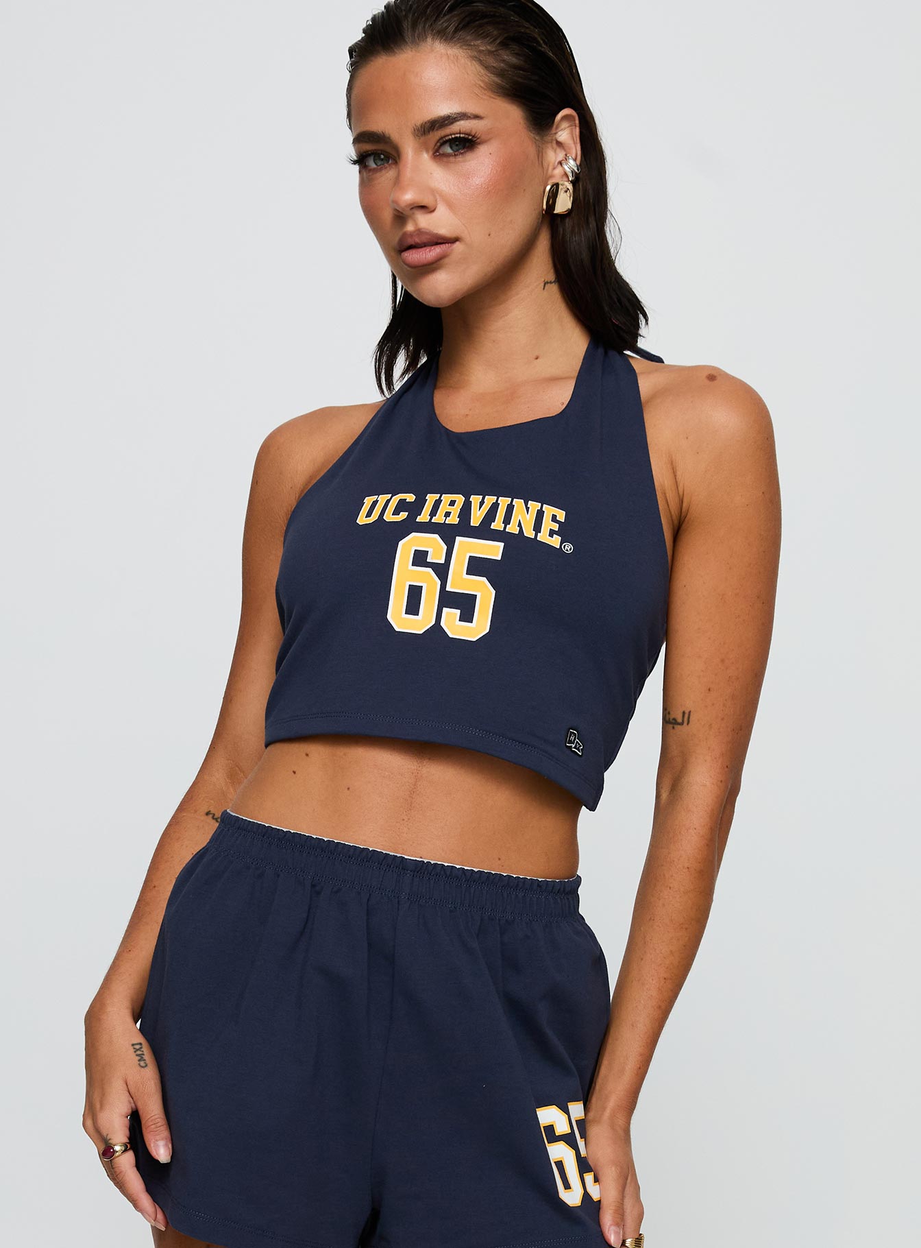 UC Irvine Tailgate Halter Top Blue、mySite、solidvoid