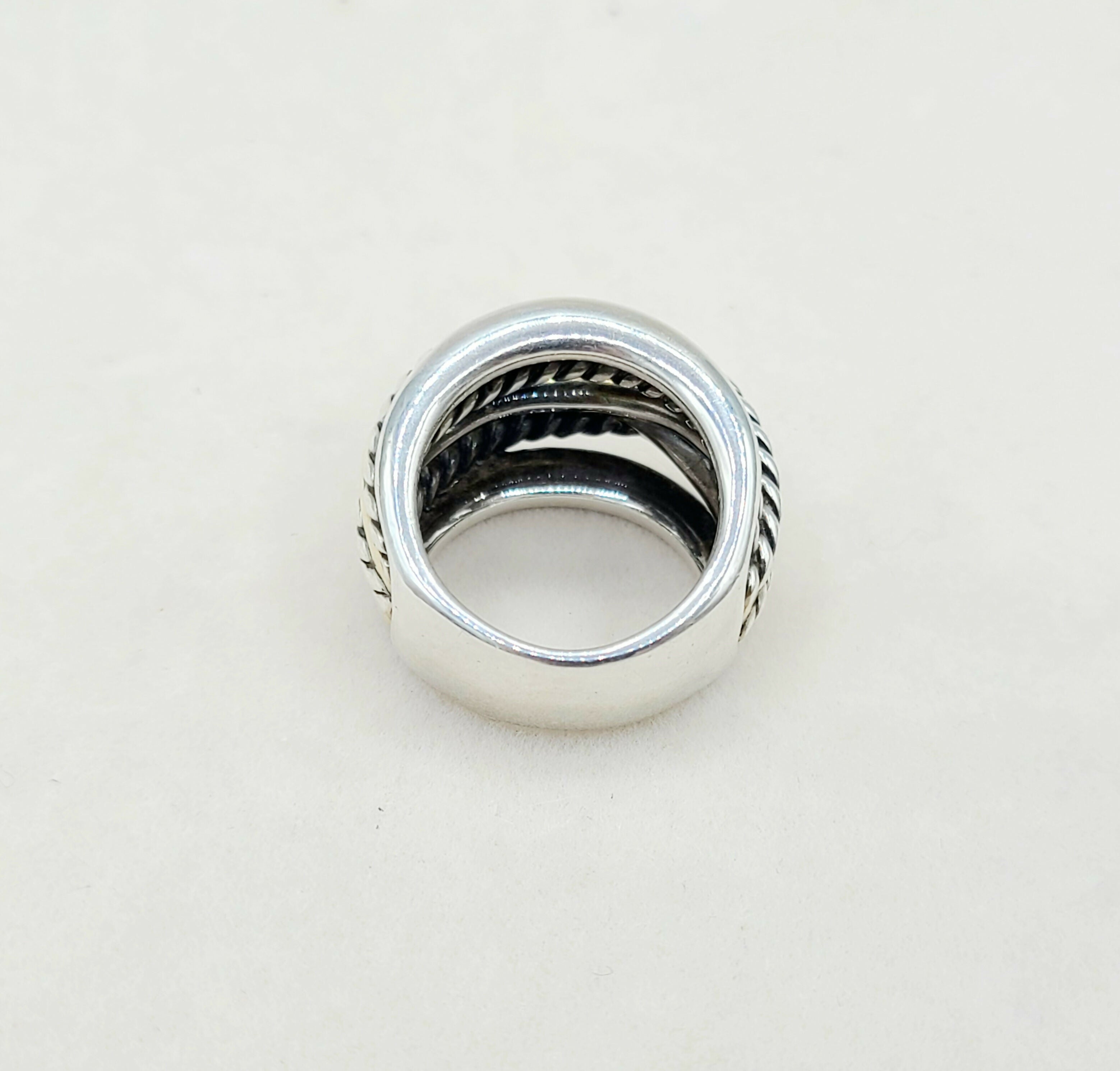 David Yurman Crossover Ring Wide with Gold、mySite、hinf8tx79