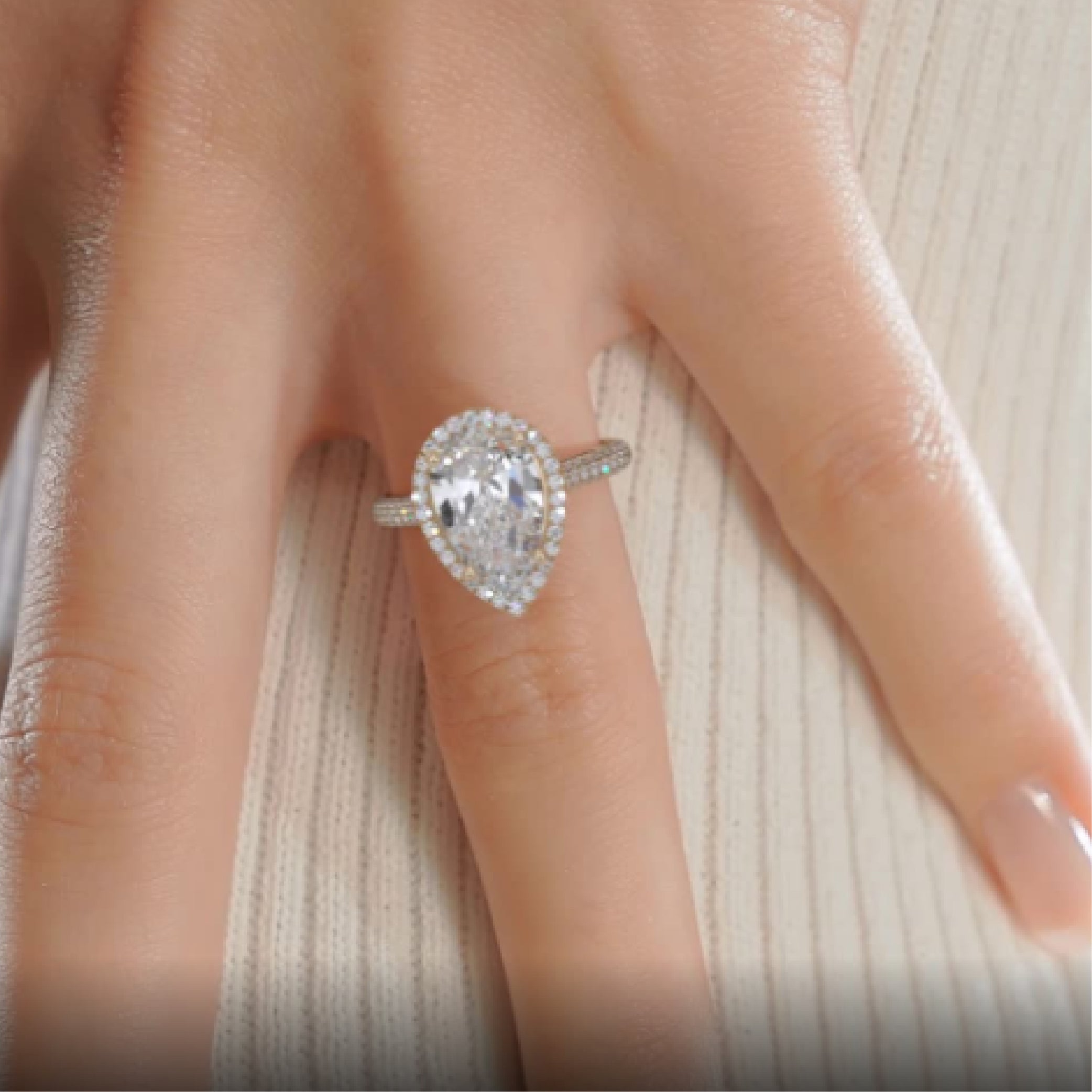 Margarita Lab Grown Diamond Ring -18K Yellow Gold、mySite、hinf8tx79