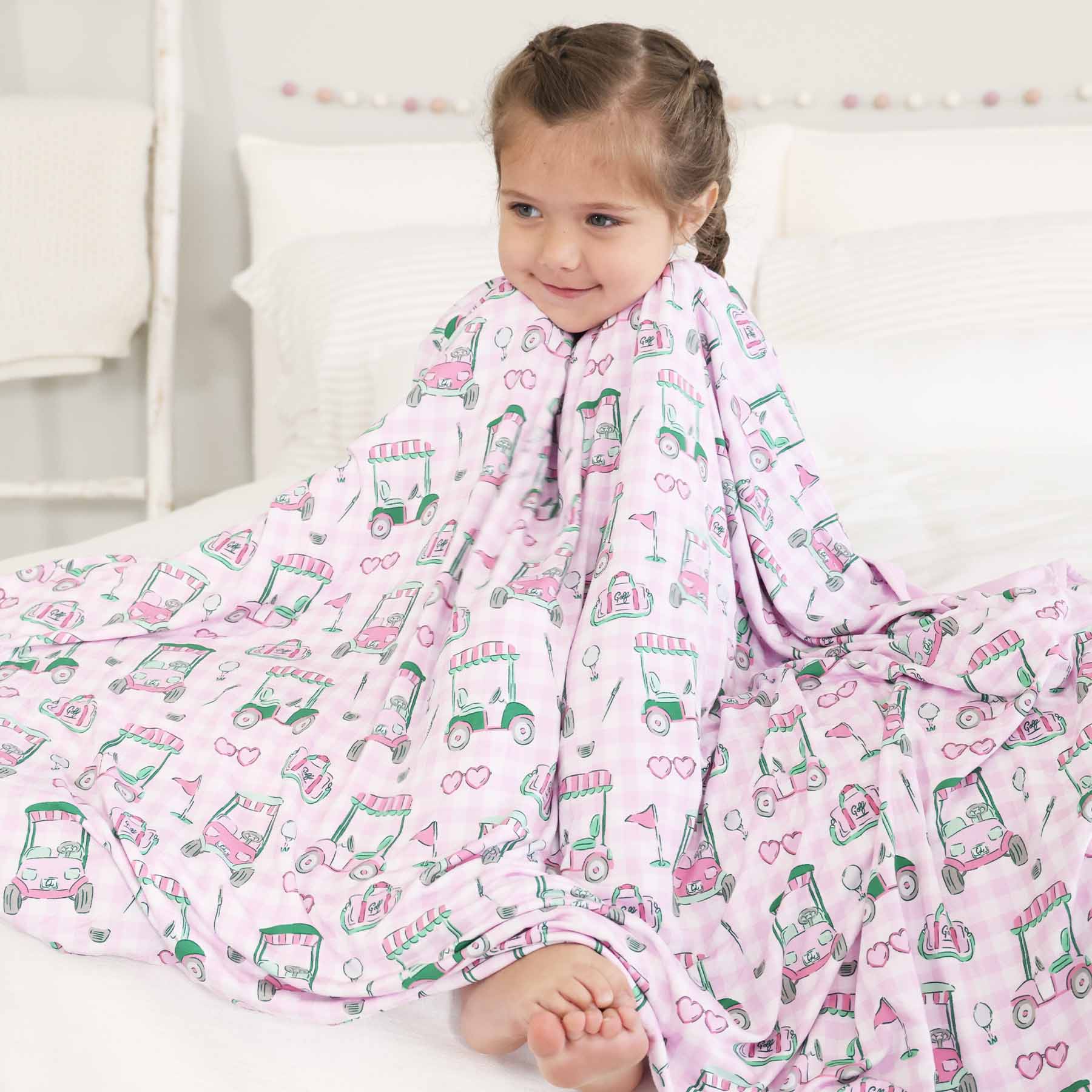  Birdie Babes Double Sided Bamboo Blanket | Pink、mySite、layawaytickets