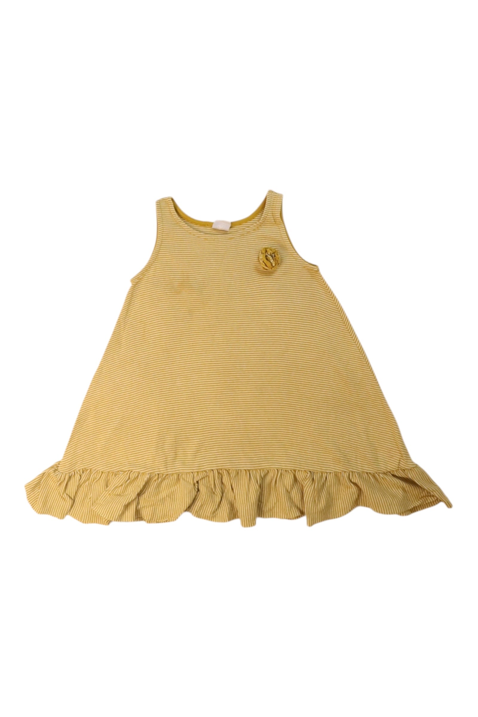 Petit Bateau Sleeveless Ruffle Dress 18-24M、mySite、g9winljtr