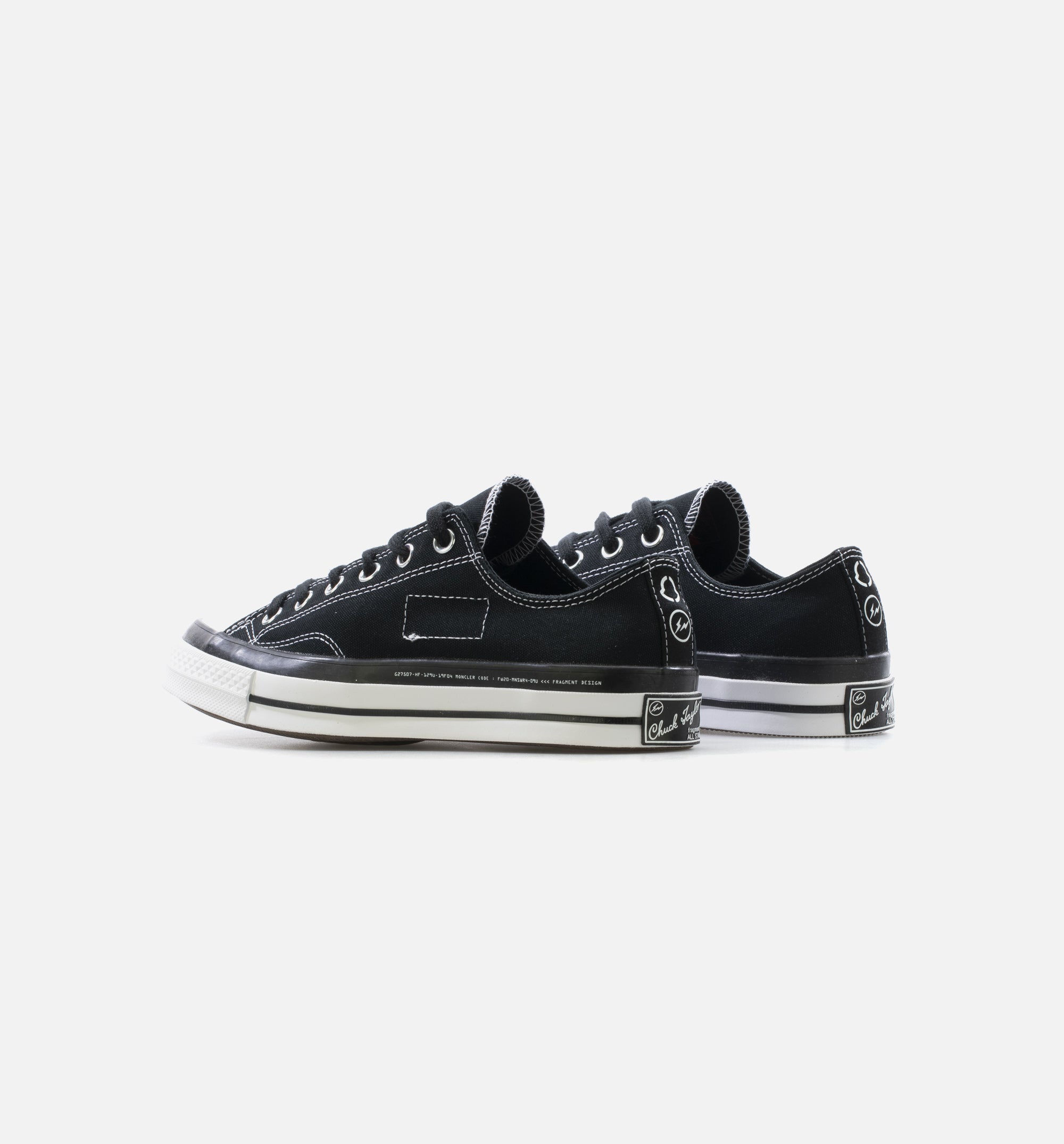 Chuck Taylor 70 X 7 Moncler Fragment Low Mens Lifestyle Shoe - Black/White、mySite、dreamappss