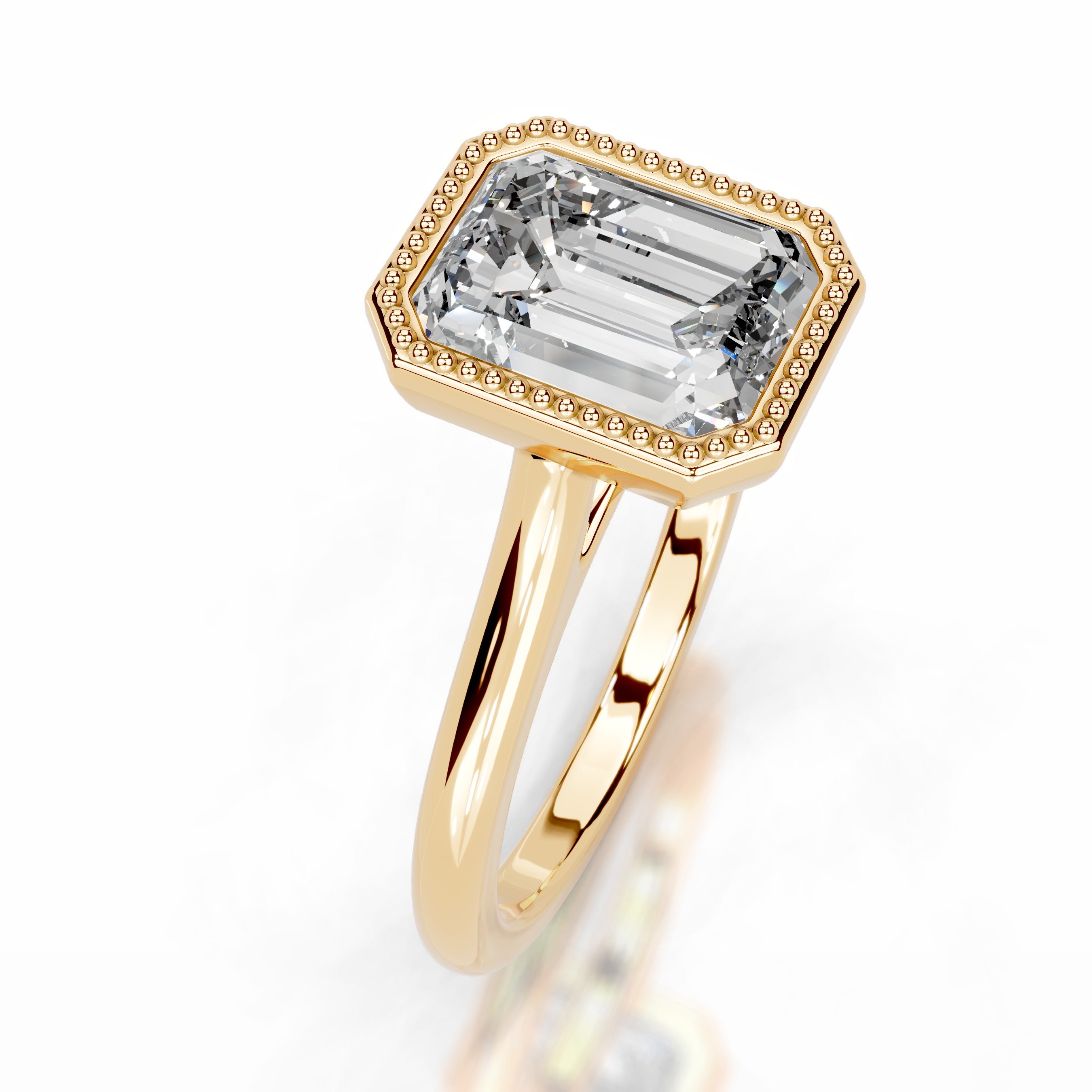 Eunice Diamond Engagement Ring - 18K Yellow Gold、mySite、hinf8tx79