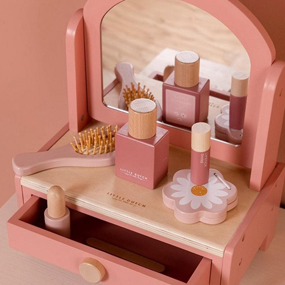  Little Dutch Wooden Vanity Table - Flowers + Butterflies - Pink、mySite、merchandisen
