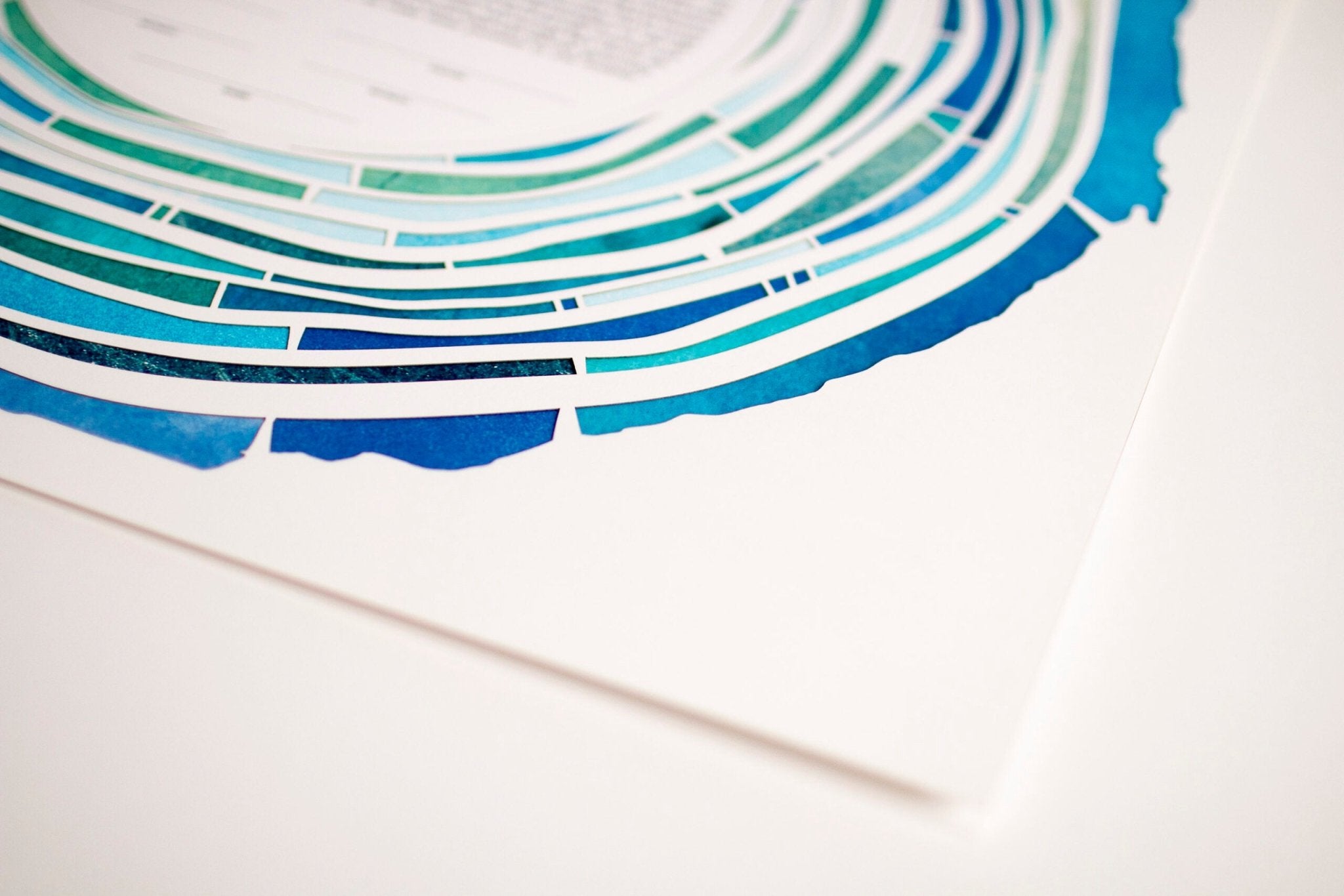  Tree Rings Paper Cut Ketubah by Adriana Saipe、mySite、elrpsem3k