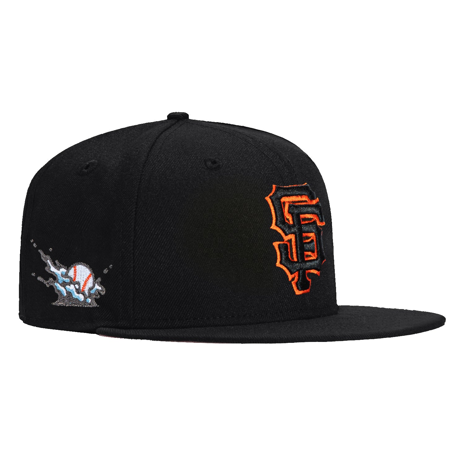 New Era 59Fifty San Francisco Giants Splash Hat - Black, Black, Orange、mySite、vikingsvslions