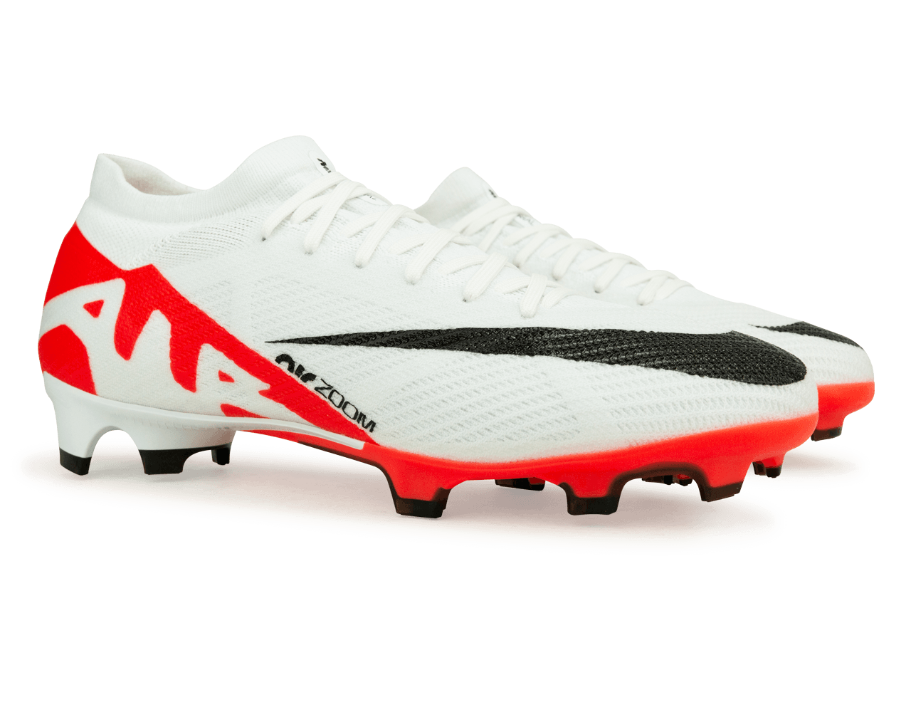 Nike Men's Zoom Mercurial Vapor 15 Pro FG White/Red、mySite、noshort