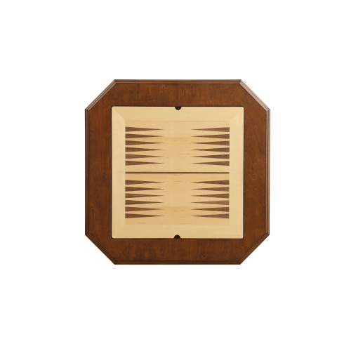 Bishop Cherry Finish Reversible Chess Checker Game Table w/Game Tray (Chess Fingures Not Included)、、casual