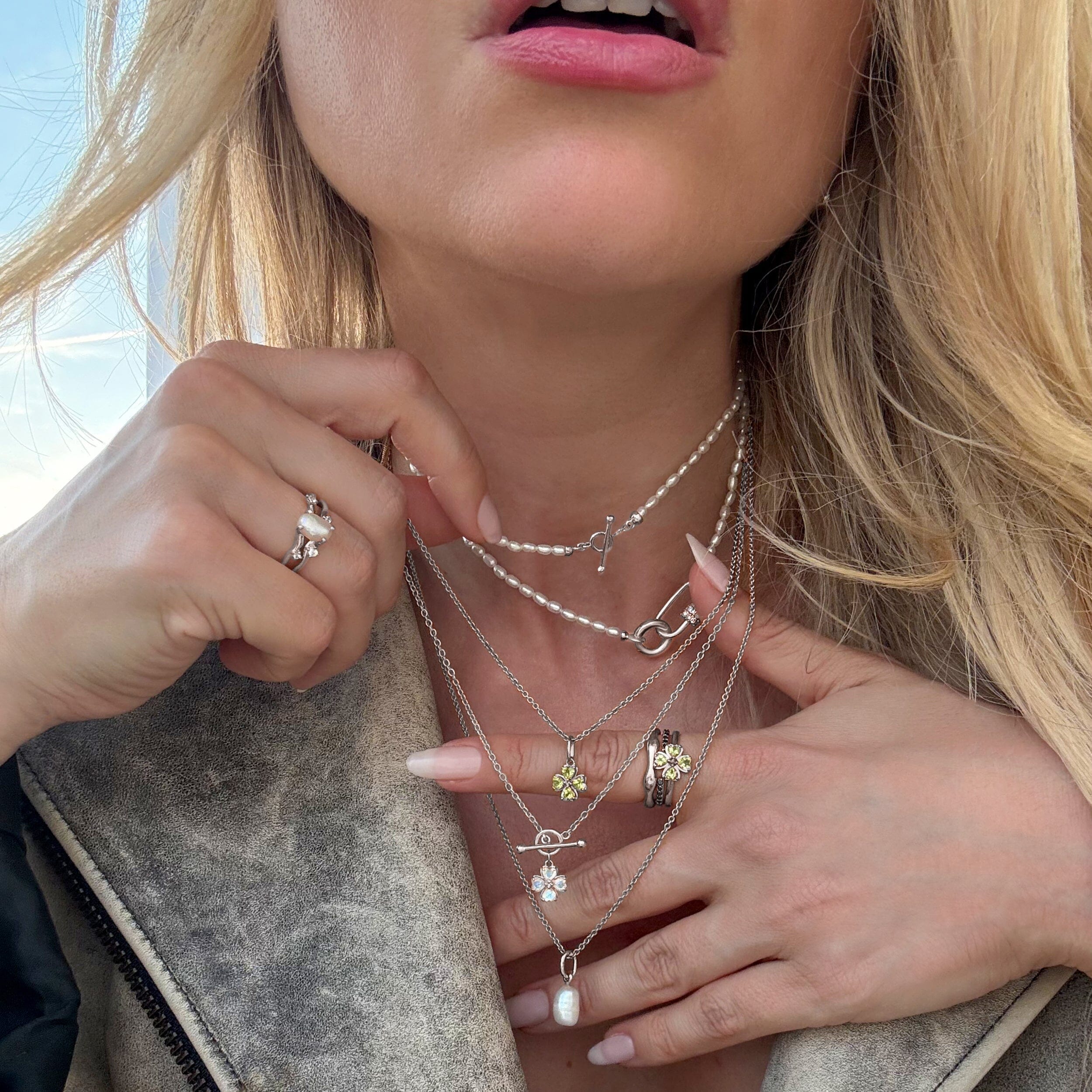 Rice Pearl T-Lock Necklace - Raise Your Vibrations、mySite、hinf8tx79