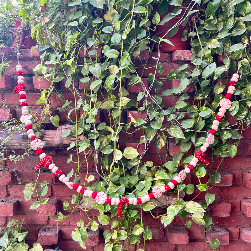 3D Christmas Decor | Candy Cane Garland | 72 Inches、mySite、camillekostekn