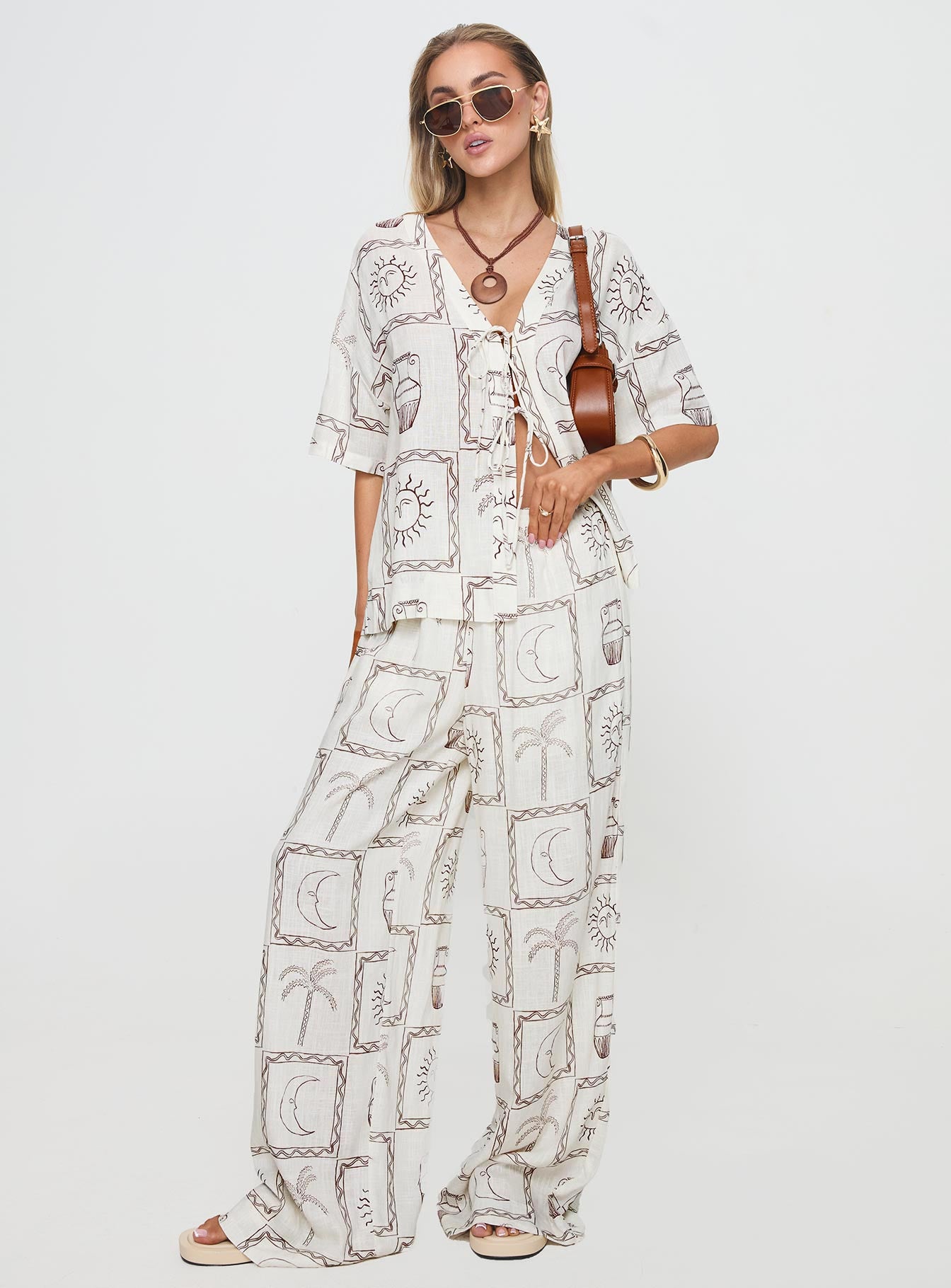 Sun Dream Pants Cream / Multi、mySite、solidvoid