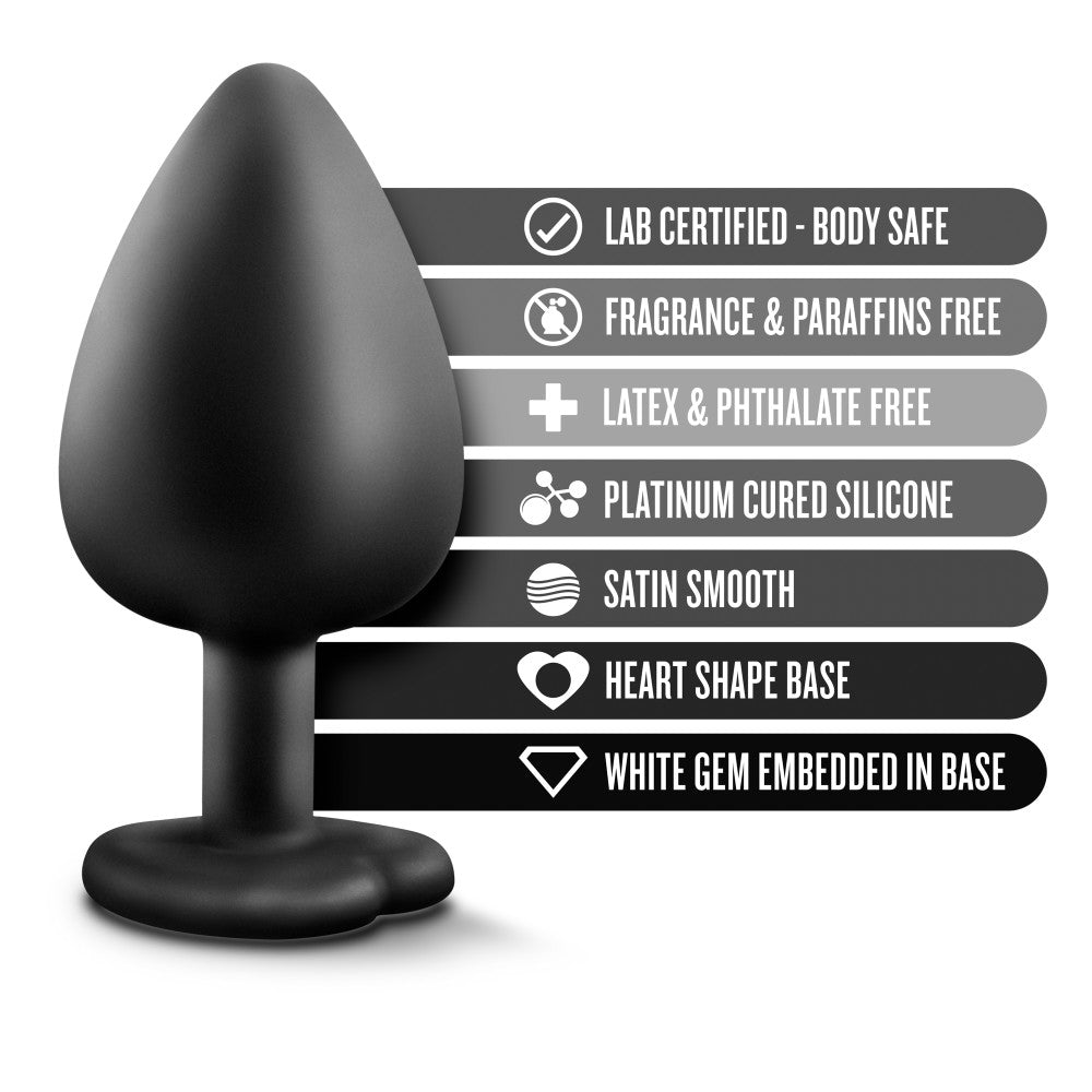 Temptasia By Blush® | Bling Black 3.75-Inch Anal Plug、mySite、bottomscart