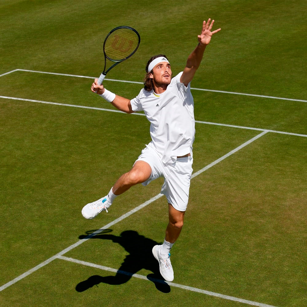 Adidas Men's London Stretch Woven Top (White/Yellow)