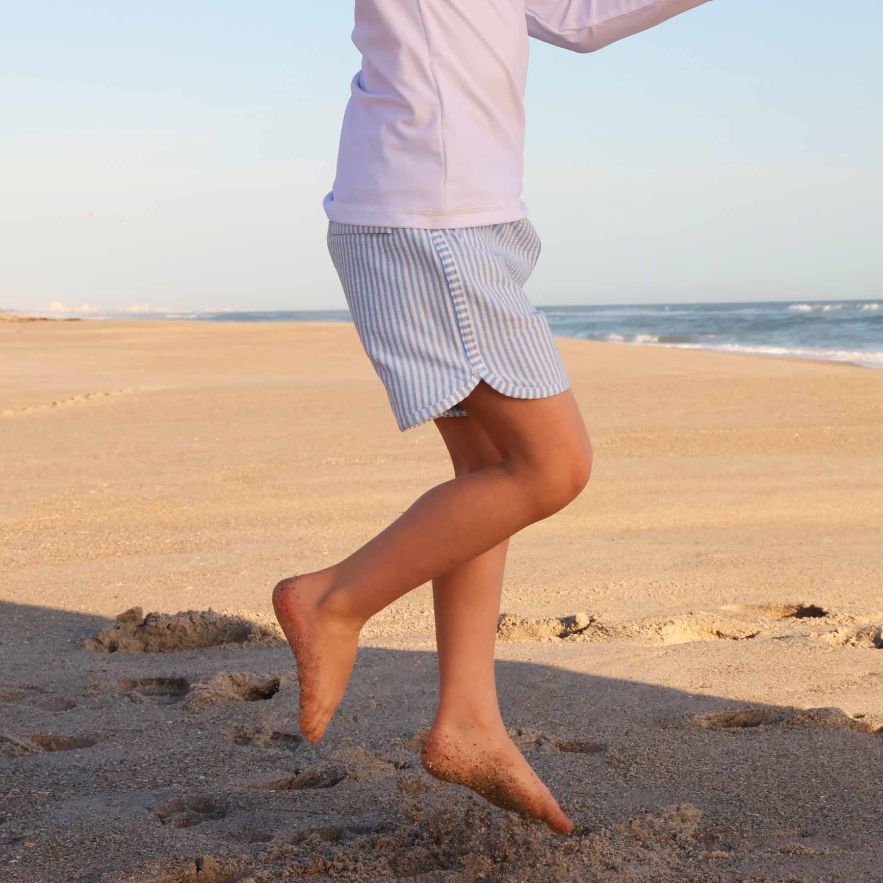  Boy's Swim Trunks | Seersucker Blue、mySite、layawaytickets